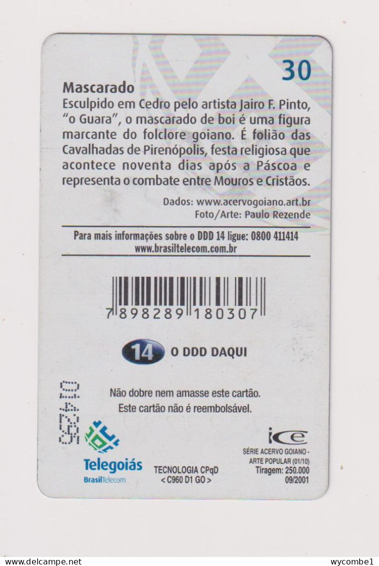 BRASIL - Mascarado Inductive Phonecard - Brazil