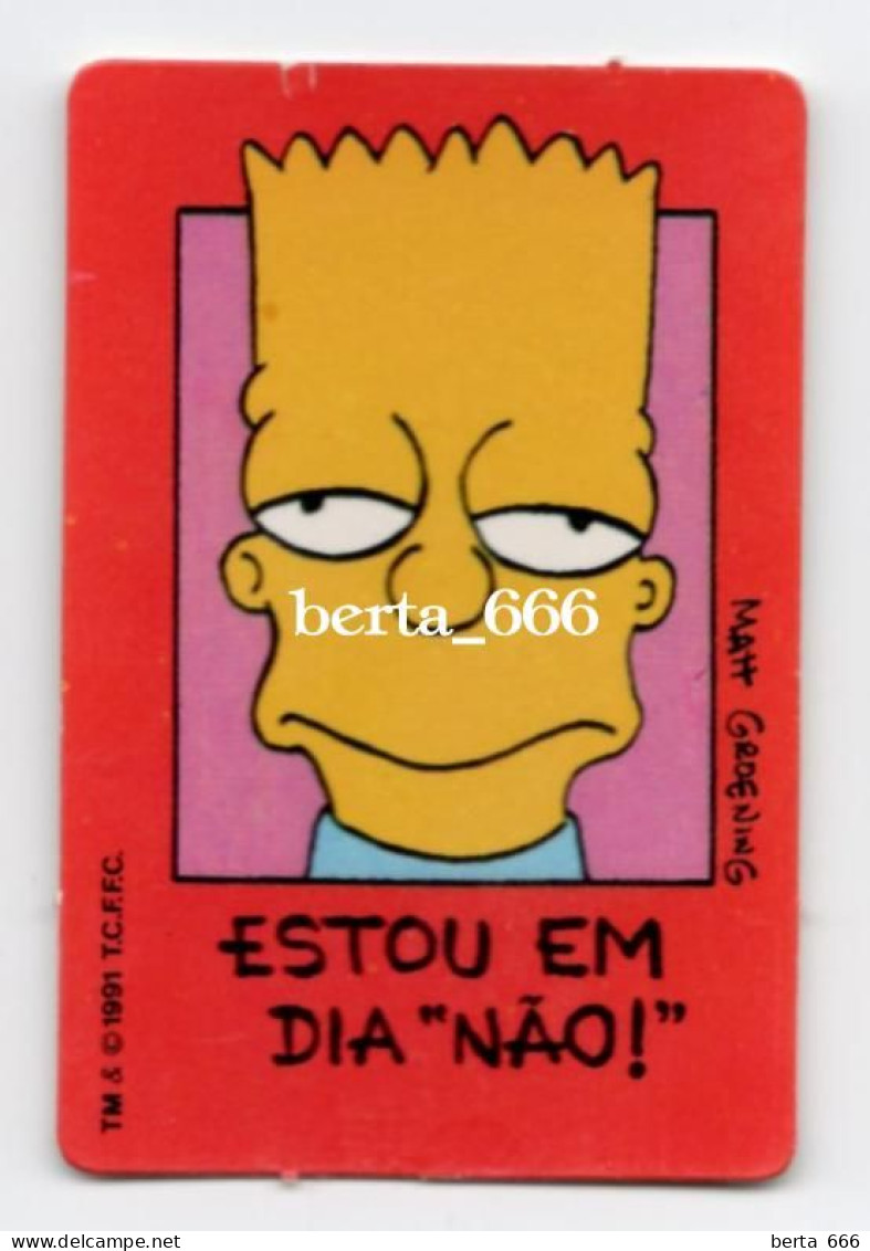 The Simpsons * Chromo Bollycao * Portugal 1991 # 7 - Other & Unclassified
