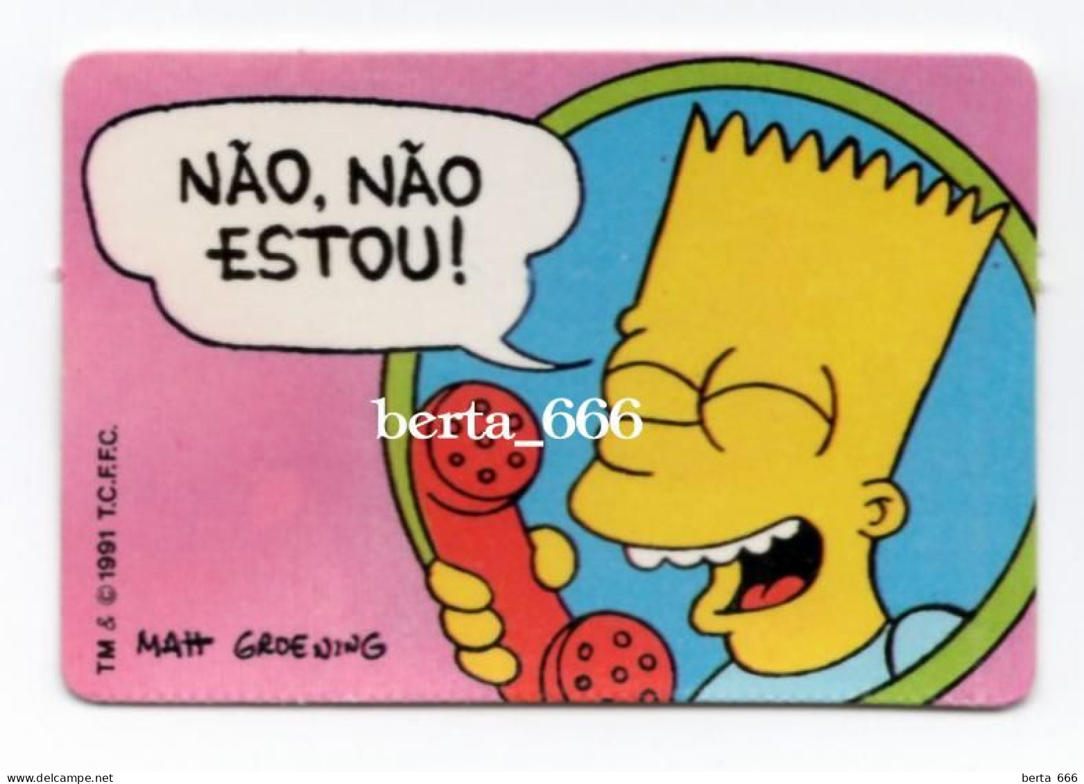 The Simpsons * Chromo Bollycao * Portugal 1991 # 25 - Other & Unclassified