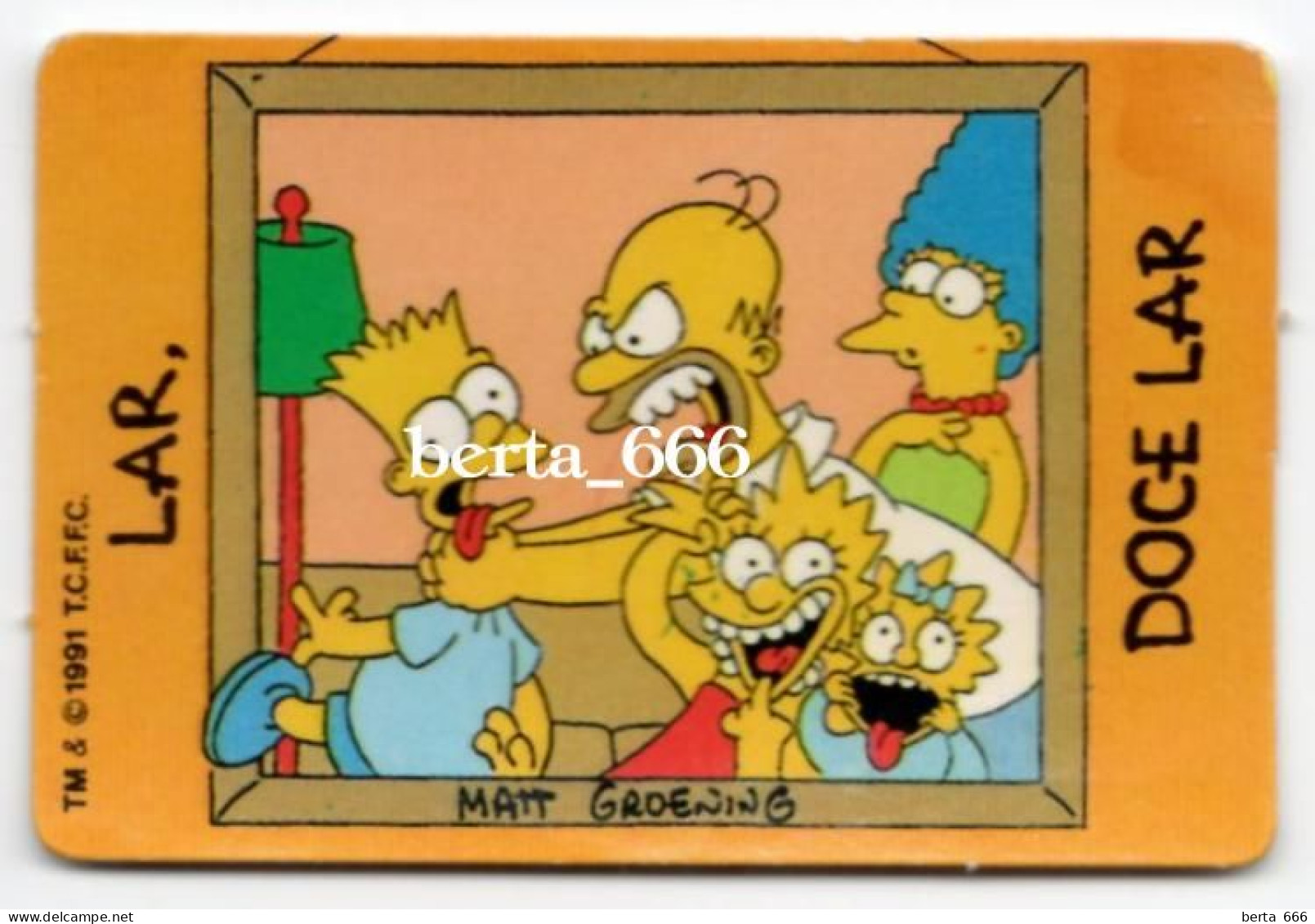 The Simpsons * Chromo Bollycao * Portugal 1991 # 29 - Other & Unclassified