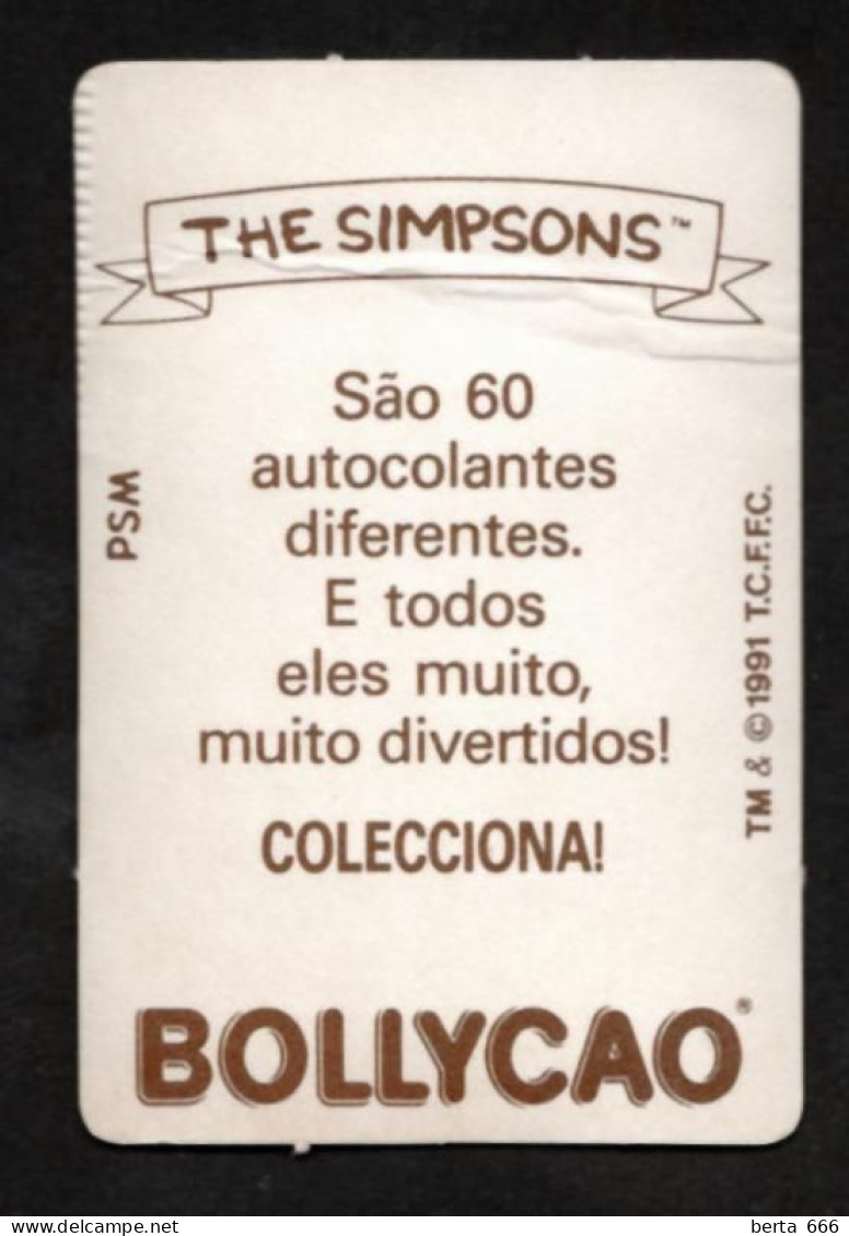The Simpsons * Chromo Bollycao * Portugal 1991 # 30 - Sonstige & Ohne Zuordnung
