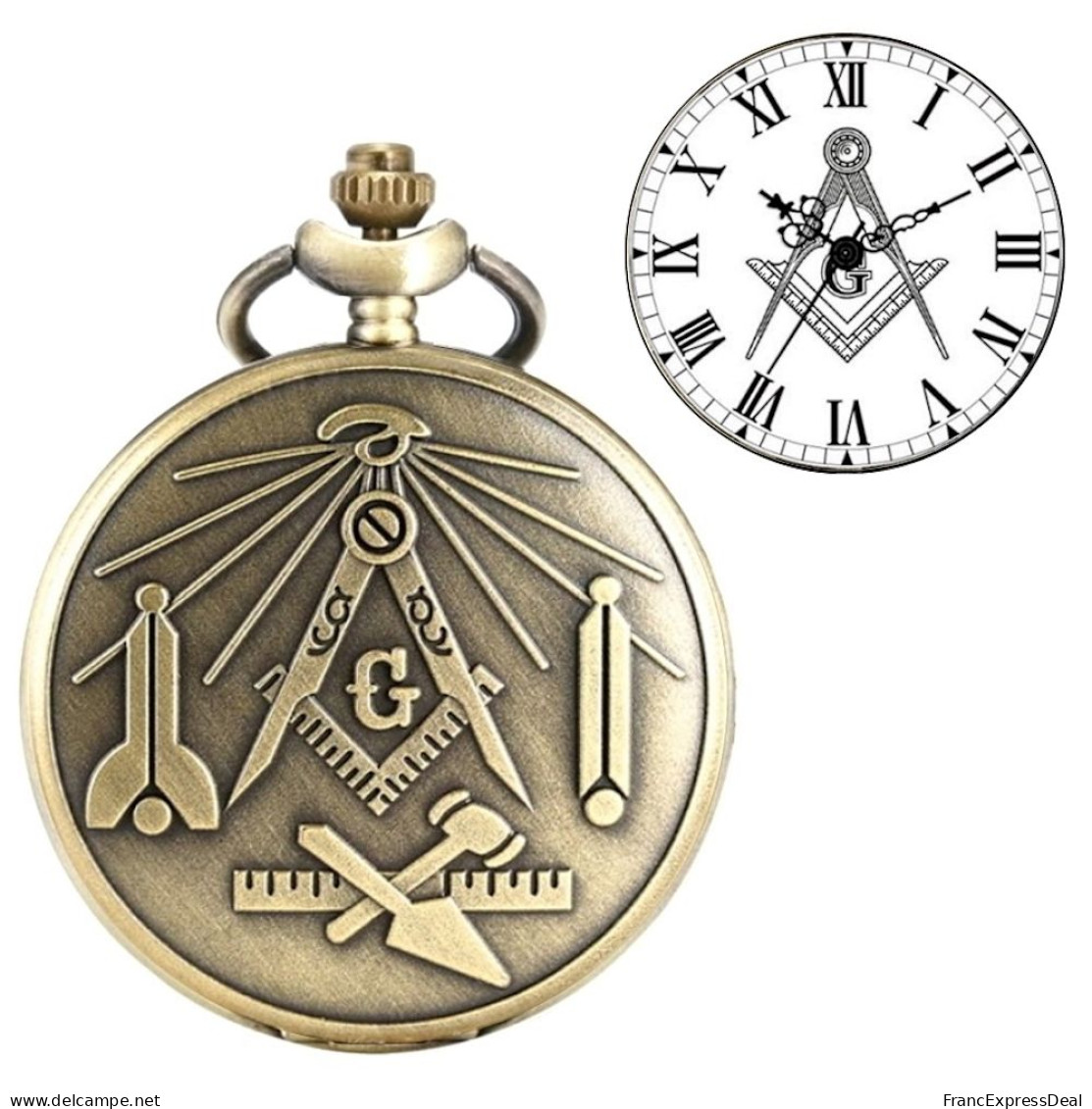 Montre Gousset NEUVE - Franc-maçon Masonic Freemason (Réf 2) - Taschenuhren