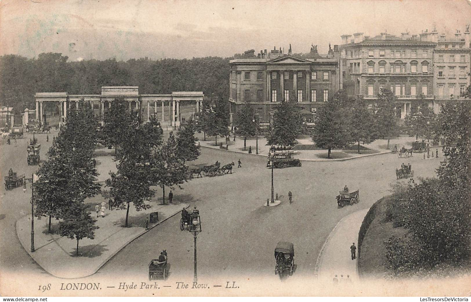 ROYAUME-UNI - London - Hyde Park - The Row - L L - Vue Sur D'une Rue - Vue Générale - Carte Postale Ancienne - Hyde Park