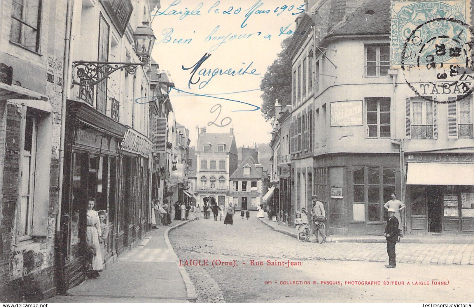 FRANCE - Laigle - Rue Saint Jean - Animé - Carte Postale Ancienne - L'Aigle