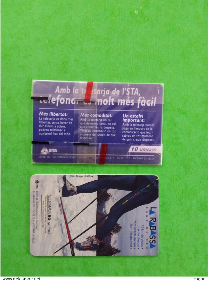 ANDORRE  - LOT DE 10 TELECARTES DONT 1 NEUVE SOUS BLISTER 10 UNITES - Andorre