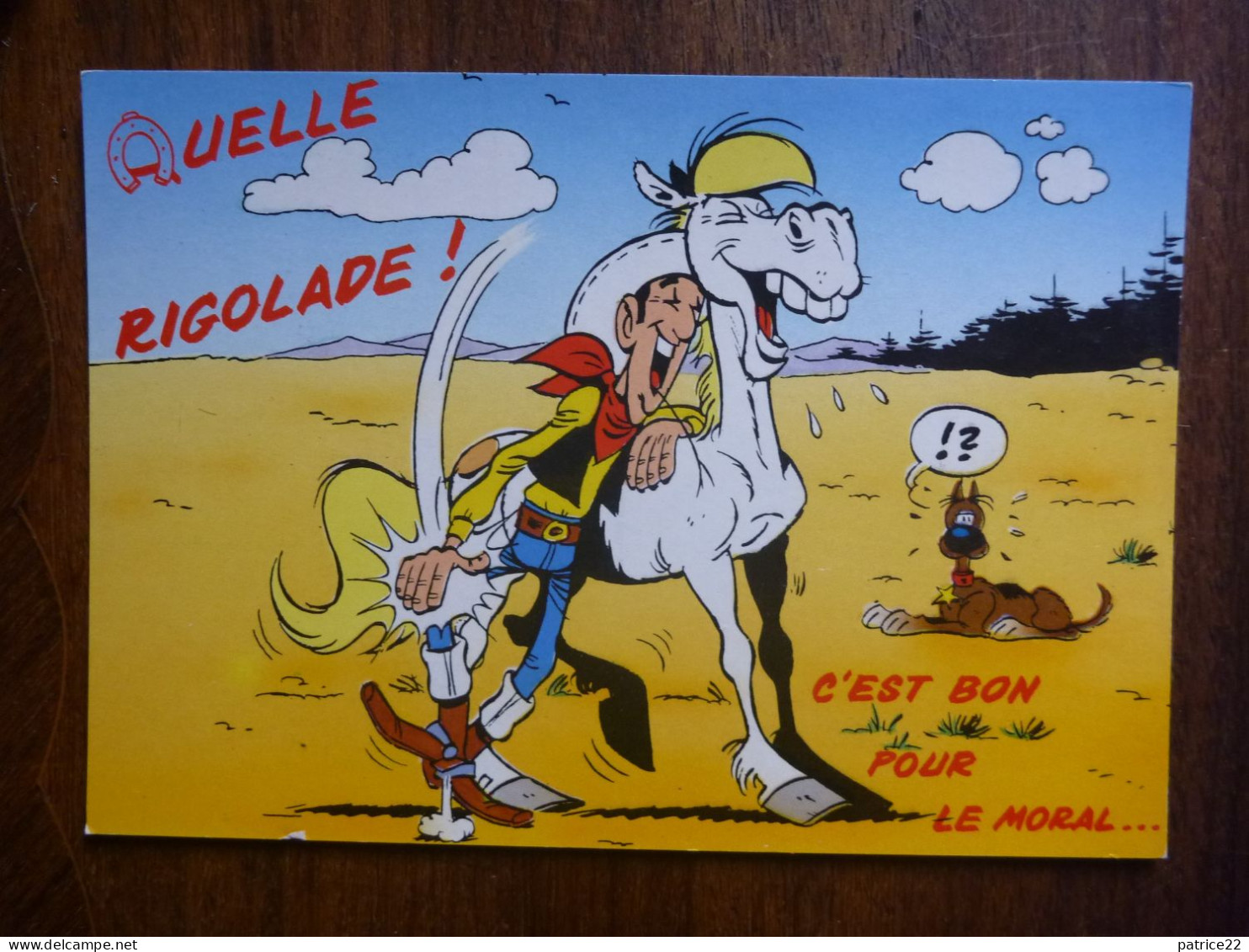 CPSM Non écrite - Lucky Luke JOLLY JUMPER QUELLE RIGOLADE MORRIS RANTANPLAN - Fumetti