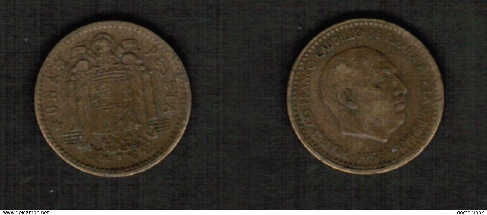 SPAIN   1 PESETA 1953 (61) (KM # 775) #7785 - 1 Peseta