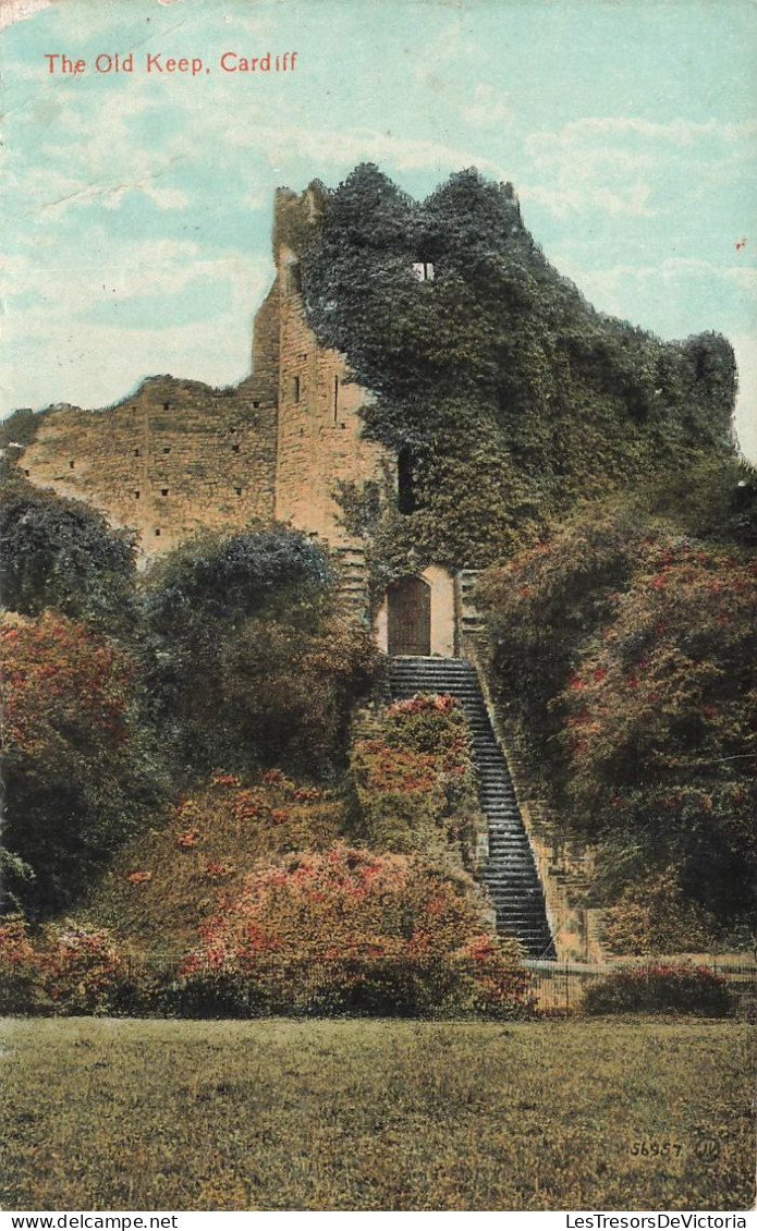 ROYAUME-UNI - The Old Keep - Cardiff - Vue Générale - Vue Sur Un Vieux Donjon En Ruine - Carte Postale Ancienne - Autres & Non Classés