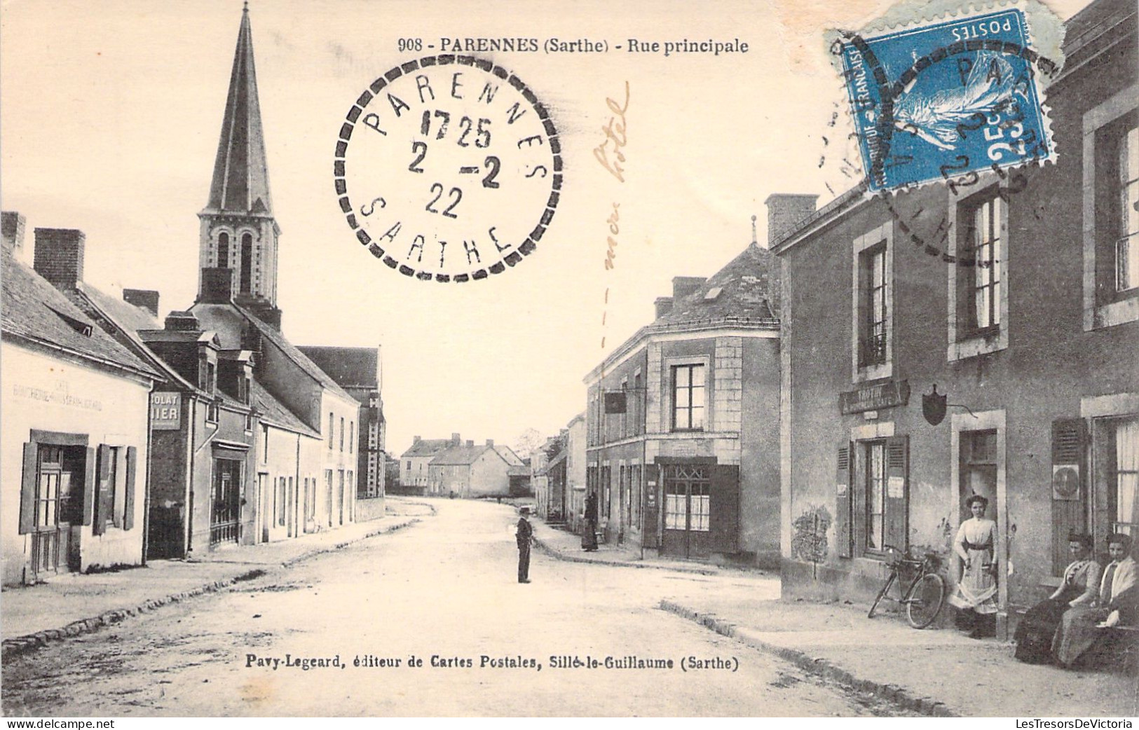 FRANCE - Parennes - Rue Principale - Animé - Carte Postale Ancienne - Sonstige & Ohne Zuordnung