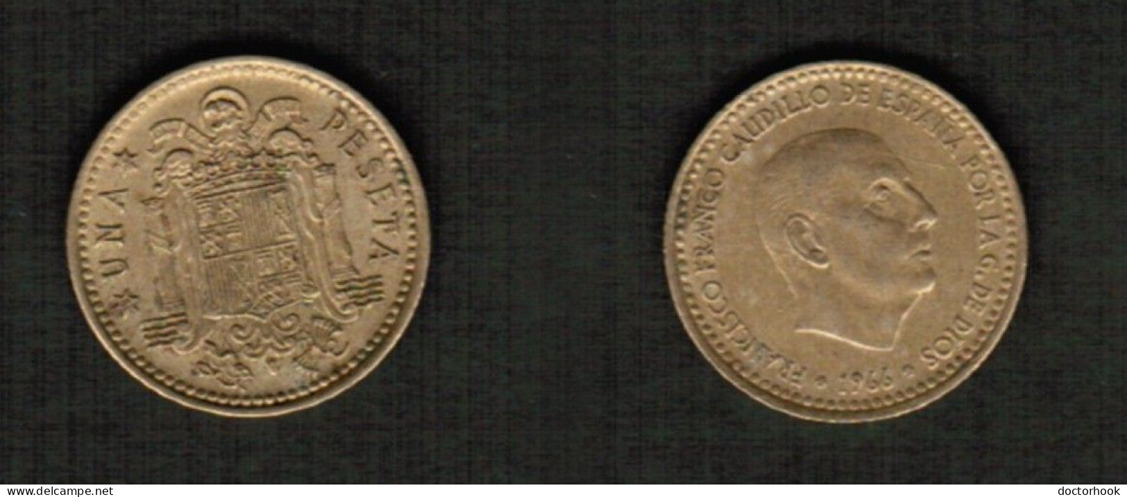 SPAIN   1 PESETA 1966 (69) (KM # 796) #7786 - 1 Peseta