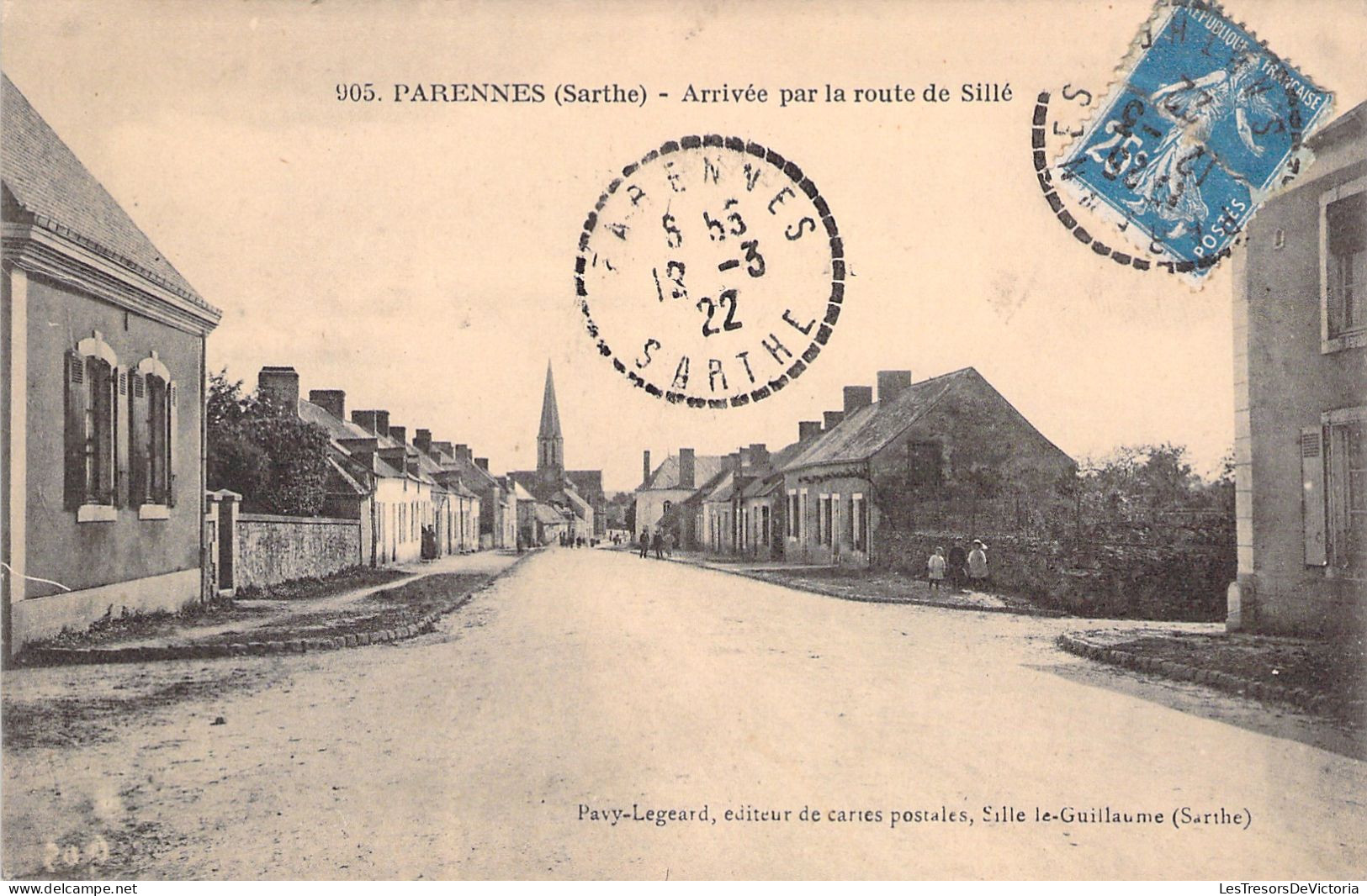 FRANCE - Parennes - Arrivée Par La Route De Sillé - Carte Postale Ancienne - Sonstige & Ohne Zuordnung