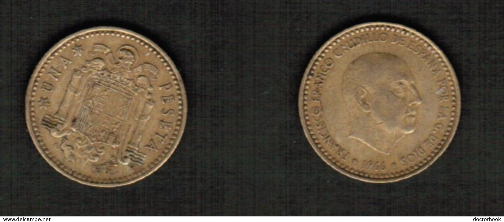 SPAIN   1 PESETA 1966 (71) (KM # 796) #7787 - 1 Peseta