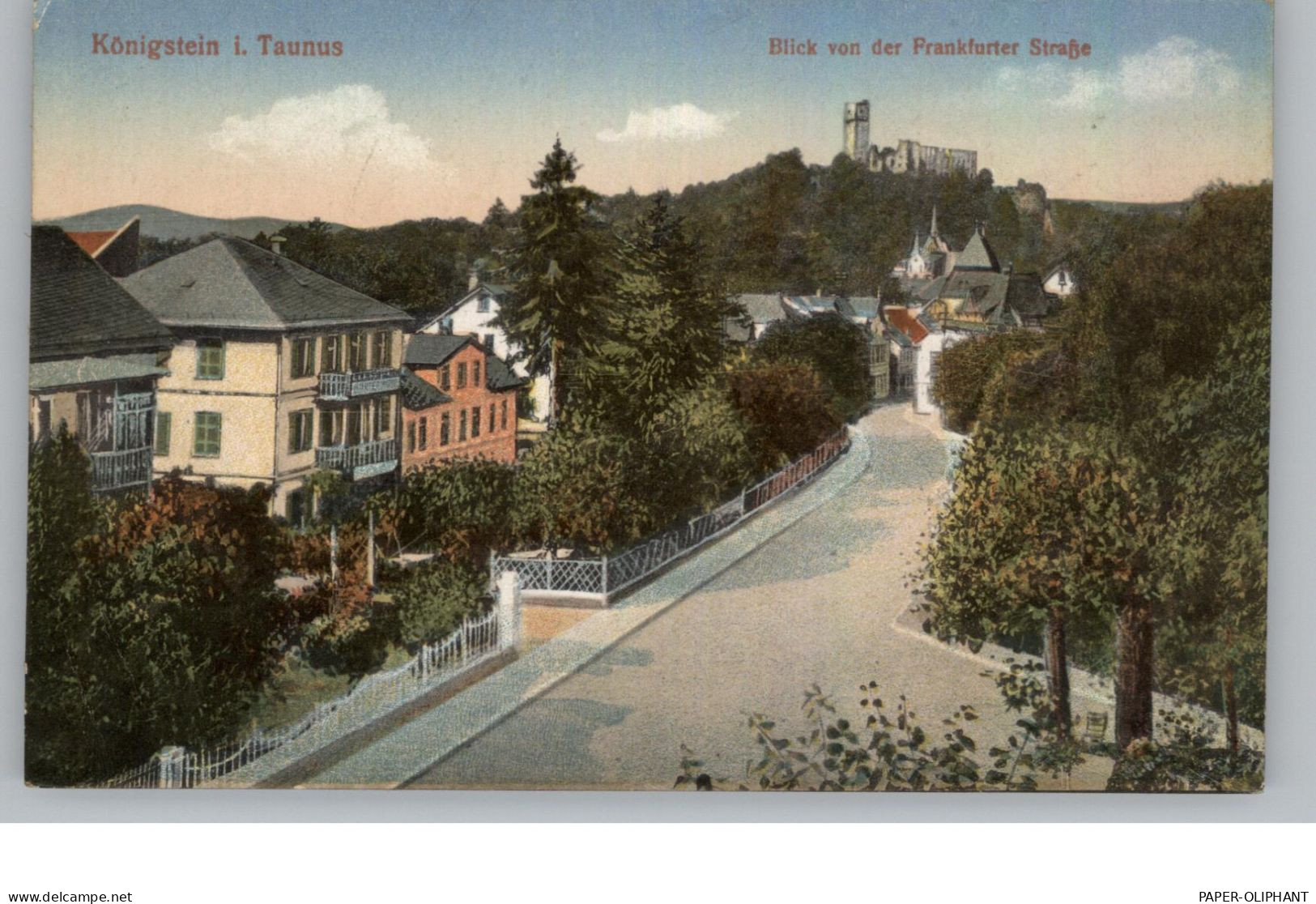 6240 KÖNGSTEIN, Blick Von Der Frankfurter Strasse, Verlag Jacobs Frankfurt - Koenigstein