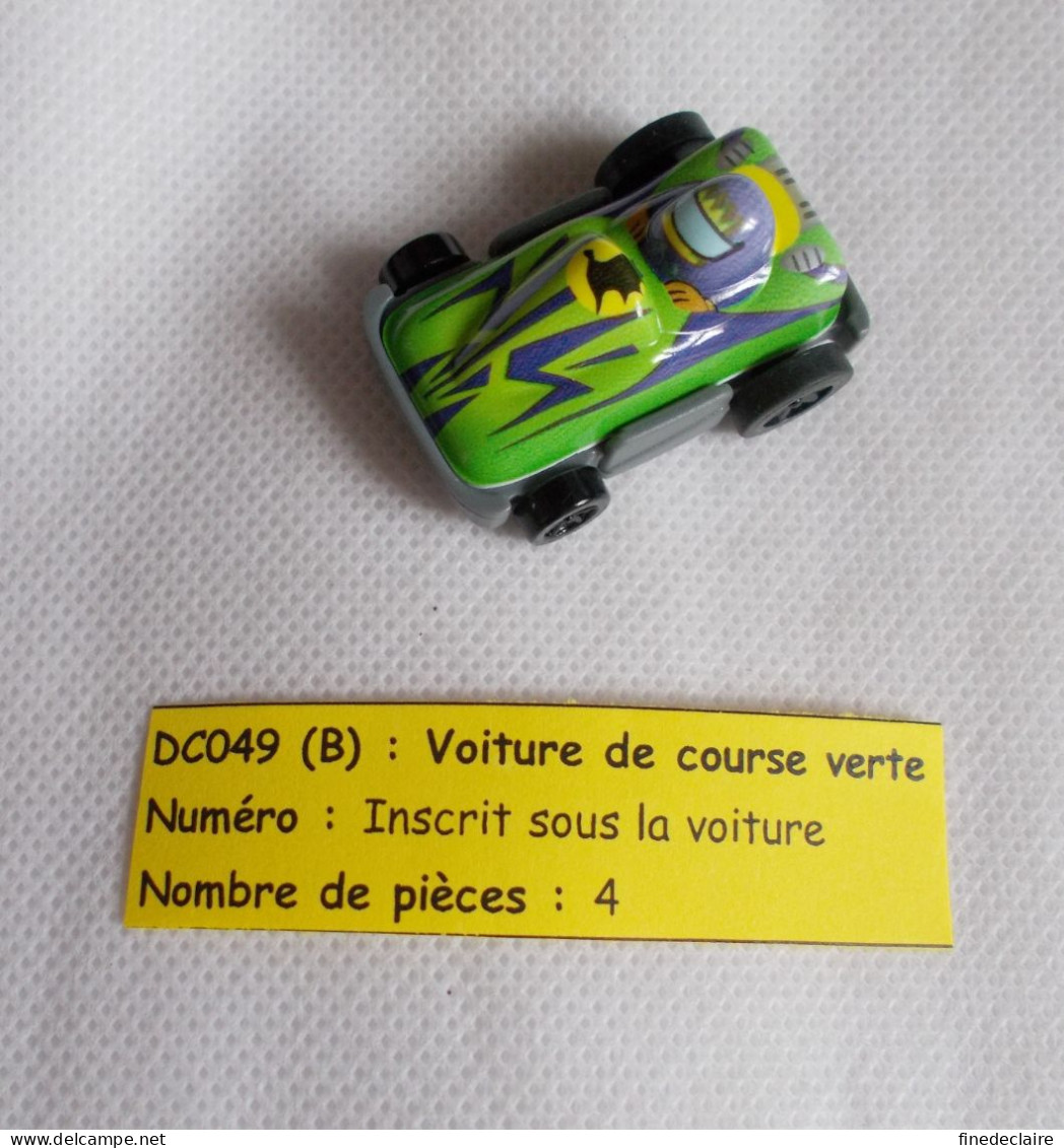 Kinder - Voiture De Course Verte - DC049B - Sans BPZ - Steckfiguren