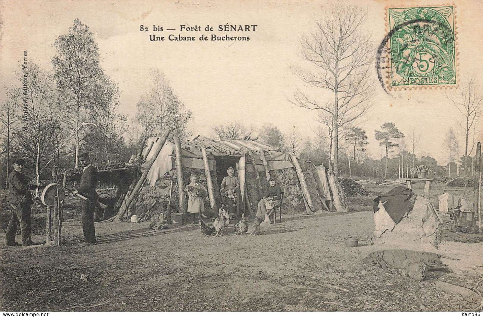 Sénart * La Forêt * Une Cabane De Bucherons * Bois Scierie Métier Rémouleur Aiguiseur - Sénart