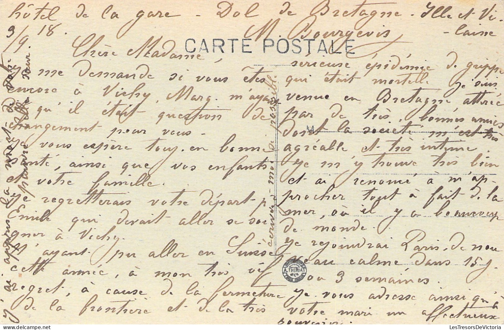 FRANCE - Dol De Bretagne - Grande Rue - La Guillotiere - Animé - Carte Postale Ancienne - Dol De Bretagne