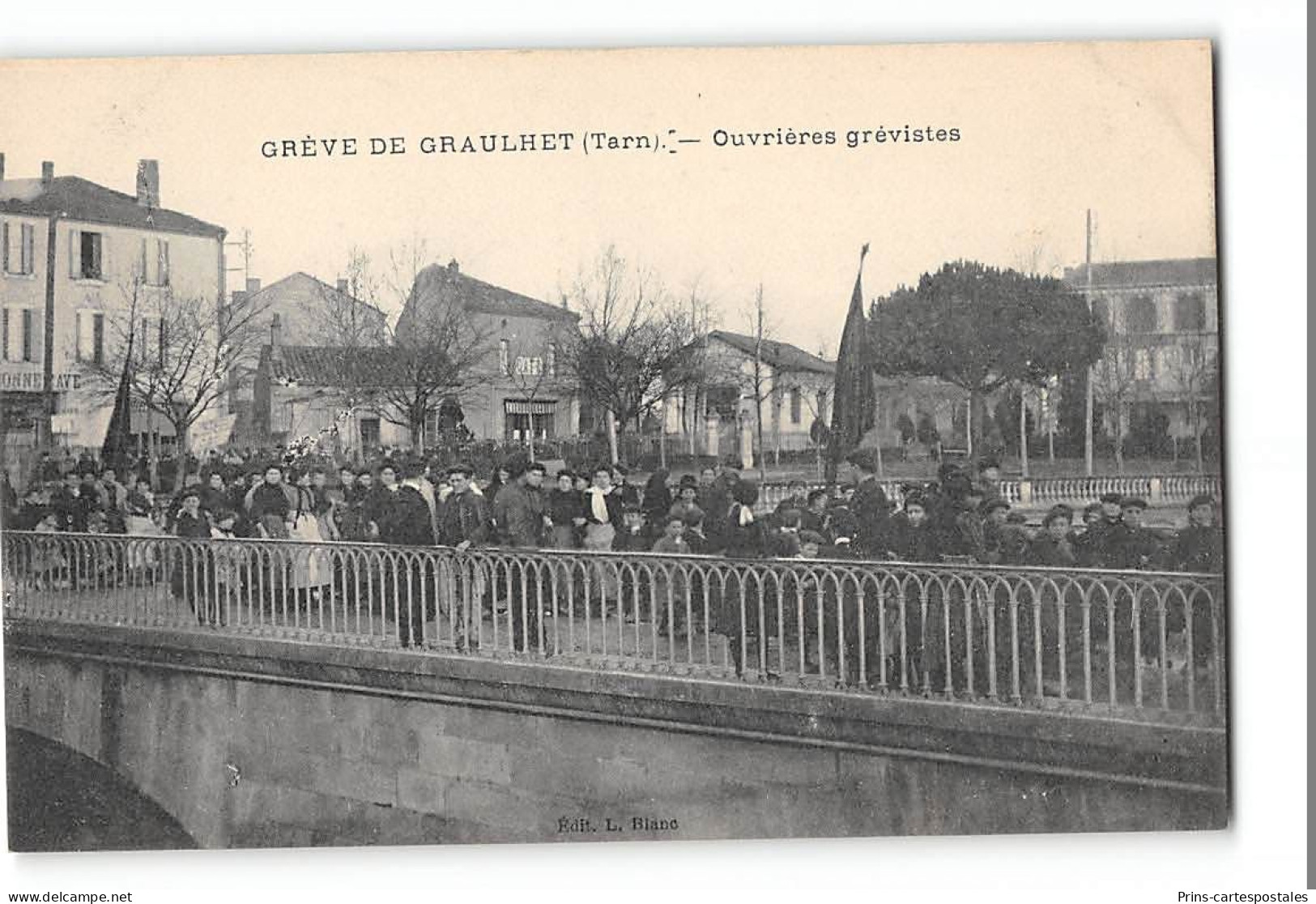 CPA 81 Grève De Graulhet Ouvrières Grévistes - Graulhet
