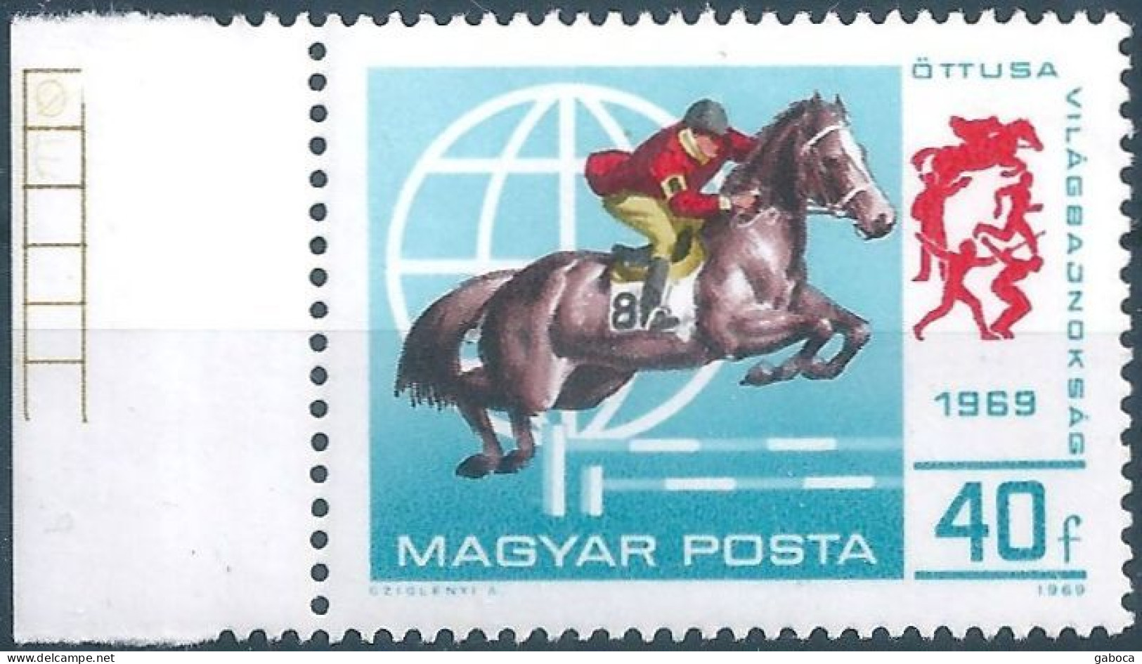 C5870 Hungary Sport Pentathlon Equestrian Horse Event MNH RARE - Horses