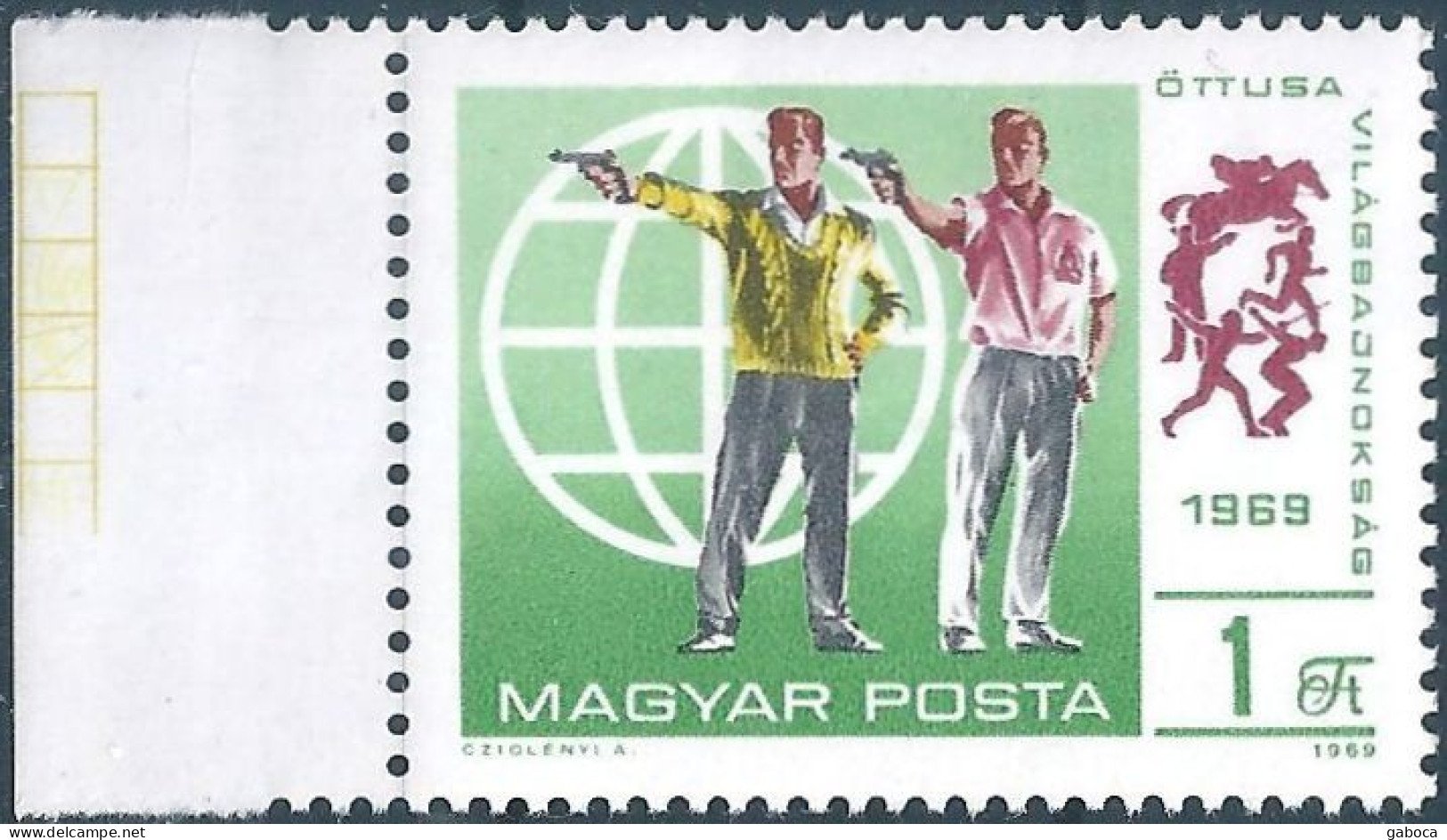 C5871 Hungary Sport Pentathlon Shooting Militaria Event MNH RARE - Tir (Armes)