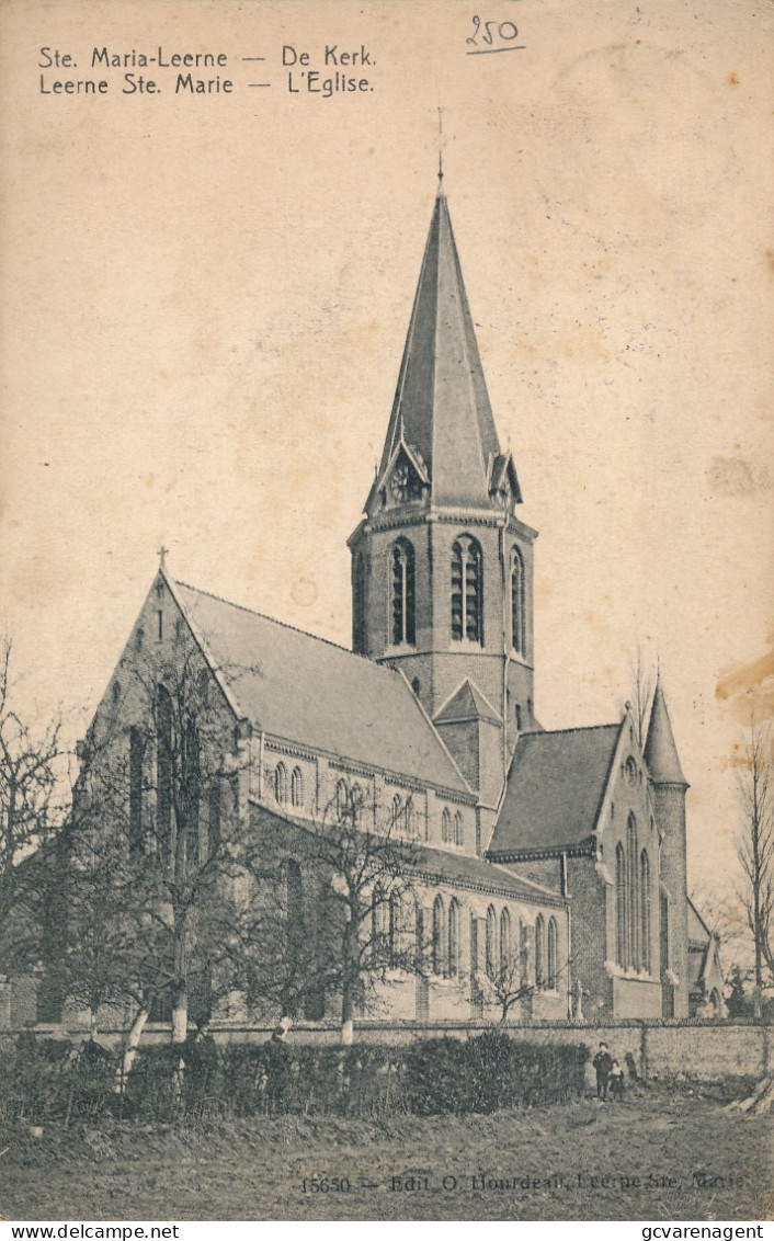 SINTE MARIA LEERNE     DE KERK               2 SCANS - Deinze