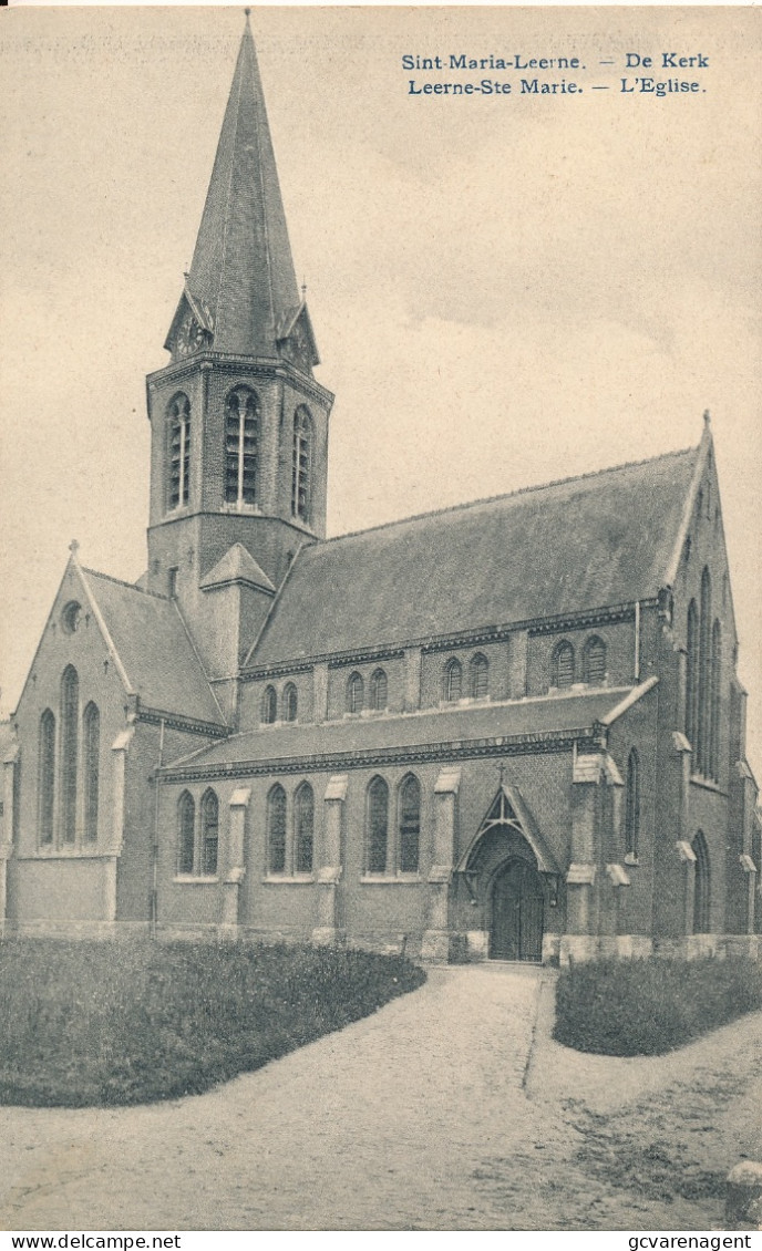 SINTE MARIA LEERNE     DE KERK               2 SCANS - Deinze