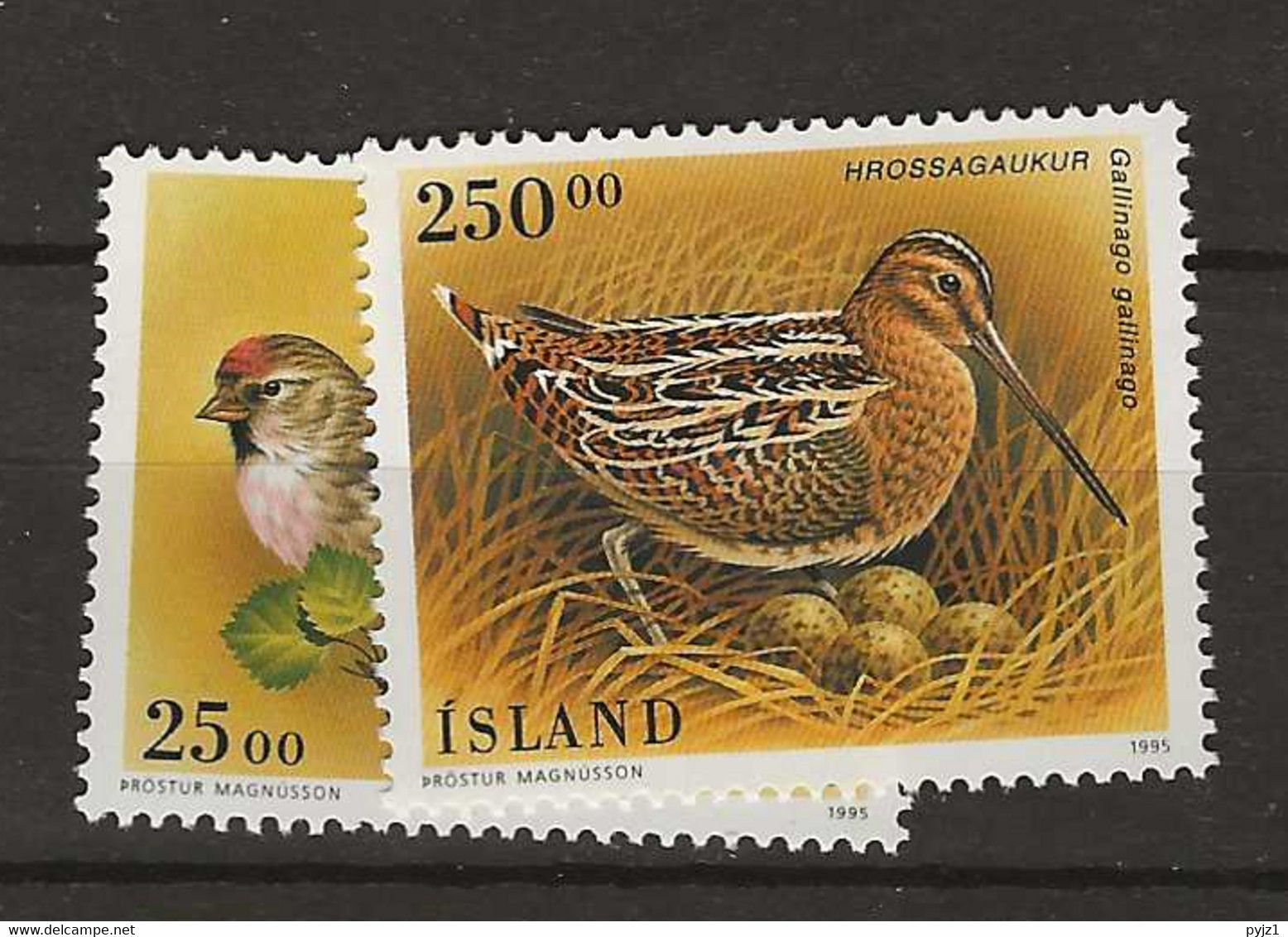 1995 MNH Iceland, Michel 833-34 Postfris** - Ungebraucht