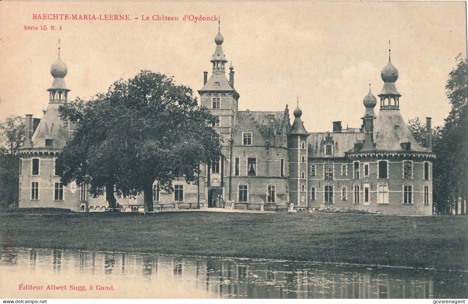 BACHTE MARIA LEERNE    LE CHATEAU D'OYDONCK    A.SUGG  55 / 1             2 SCANS - Deinze