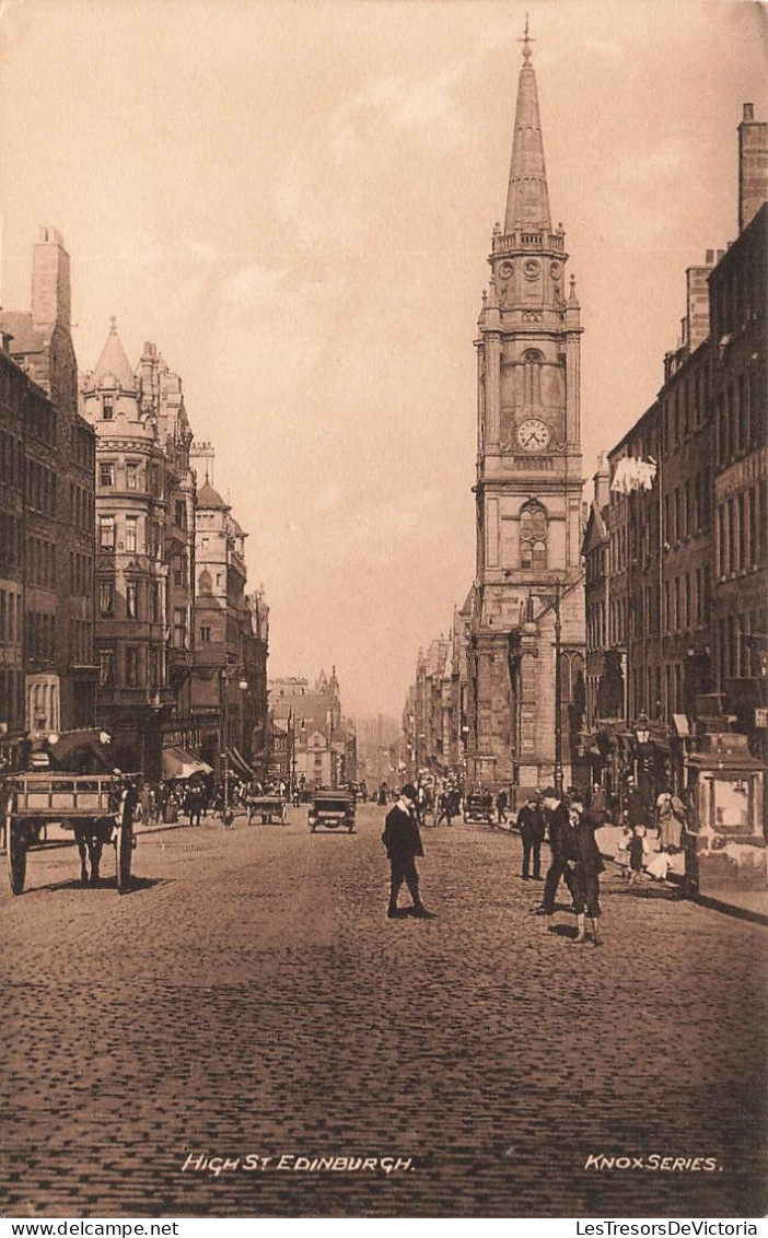 ROYAUME-UNI - High St Edinburgh - Knox Series - Vue Sur Une Rue - Vue Panoramique Sur L'église - Carte Postale Ancienne - Ross & Cromarty