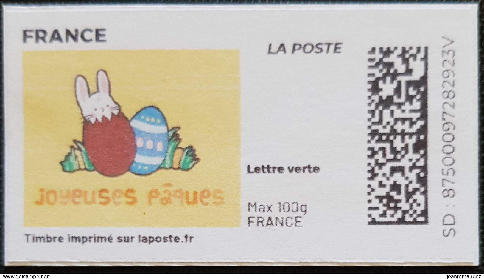 France > Personnalisés Pâques - Francobolli Stampabili (Montimbrenligne)