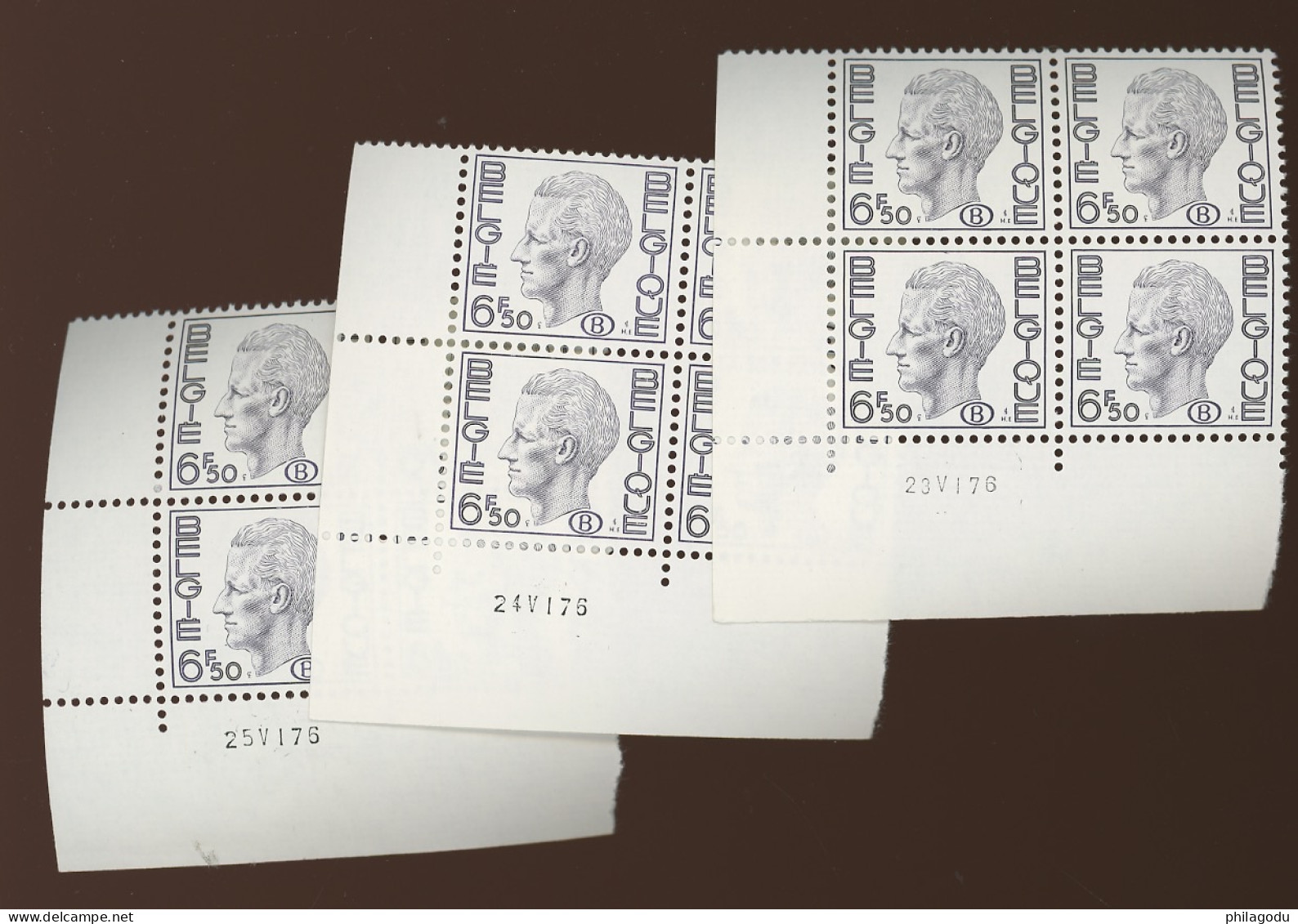 6F50 POLY. **. Dienst. Service.  3 Dates Différentes - 1970-1980 Elström