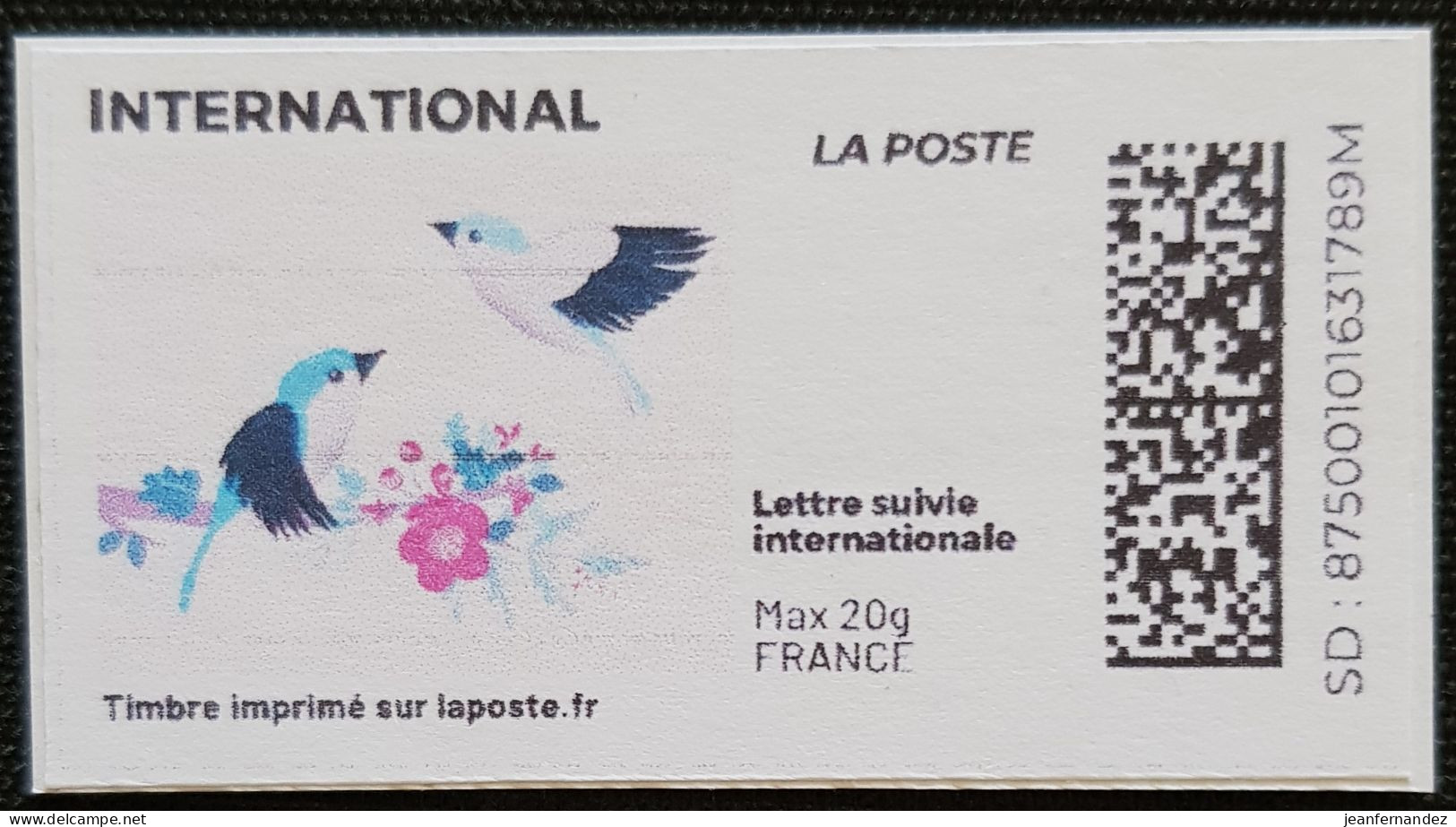 France > Personnalisés Oiseaux Et Fleurs - Francobolli Stampabili (Montimbrenligne)