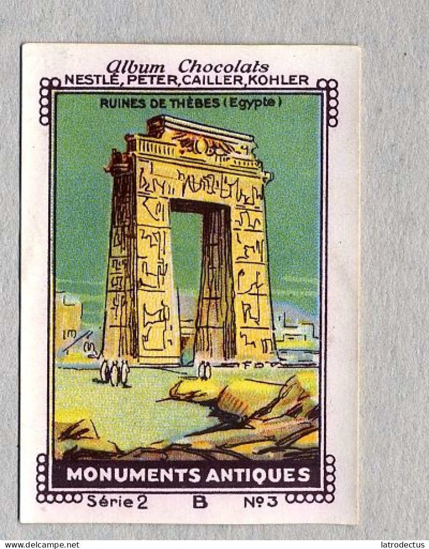 Nestlé - 2B - Monuments Antiques, Ancient Monuments - 3 - Thebes, Egypte, Egypt - Nestlé