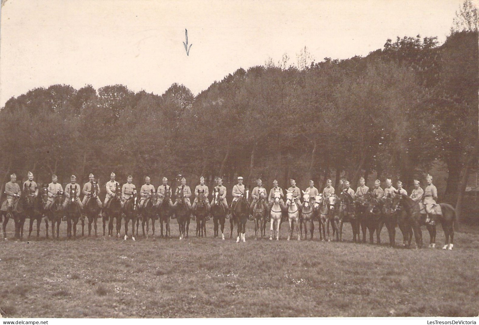 MILITARIA - Guerre - Carte Photo De Militaires - Soldats A Cheval Dont Paul Matton - Cavalerie - Carte Postale Ancienne - Personen