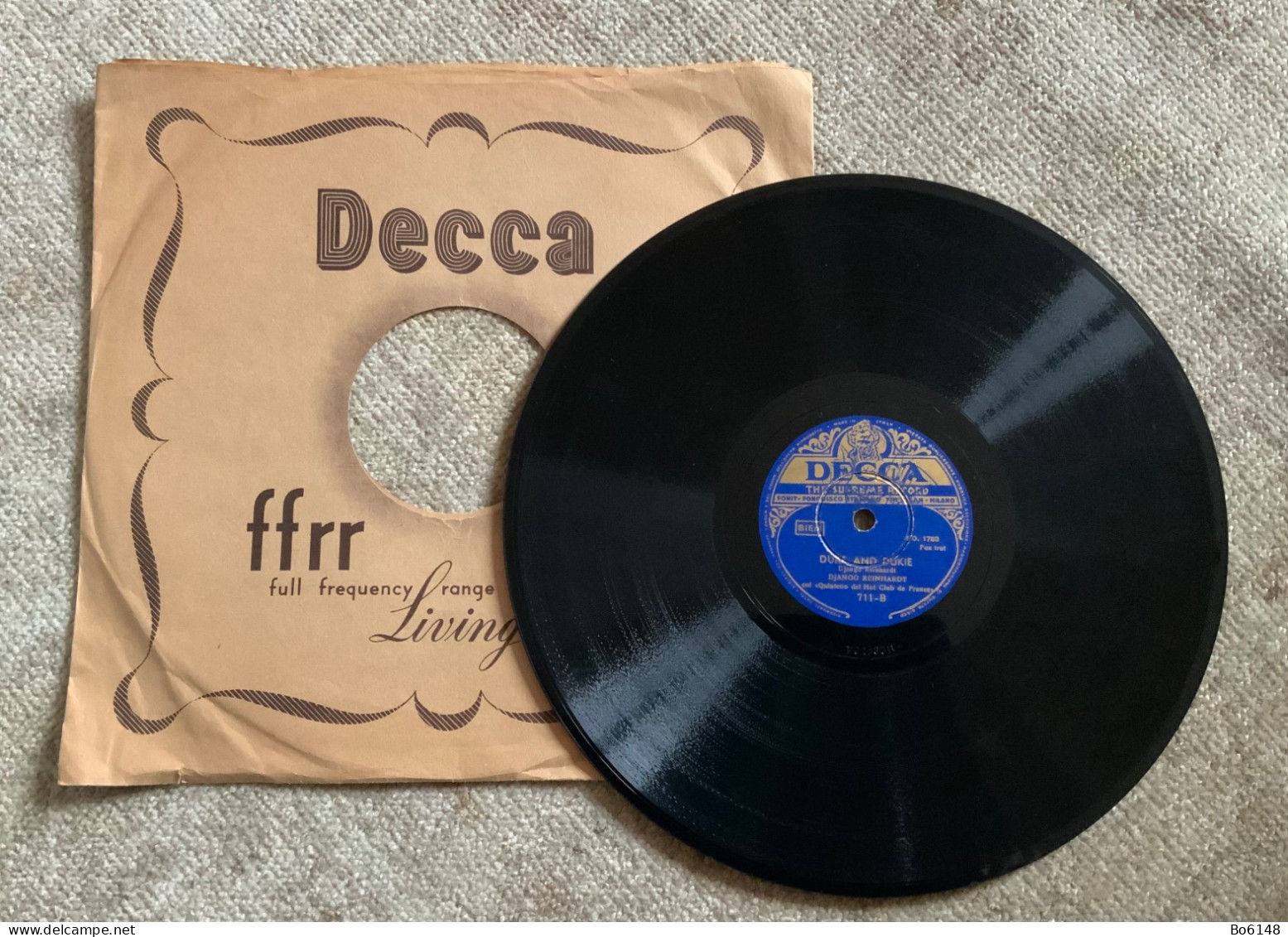 DJANGO REINHARDT : Songe D’automne / Duke And Dukie , Ed. Decca 711 - Special Formats