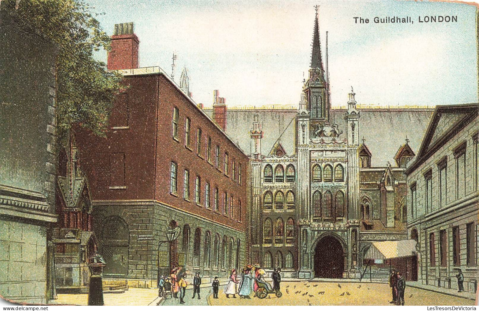 ROYAUME-UNI - The Guildhail - London - Vue Sur Une Rue - Des Monuments - Carte Postale Ancienne - Otros & Sin Clasificación