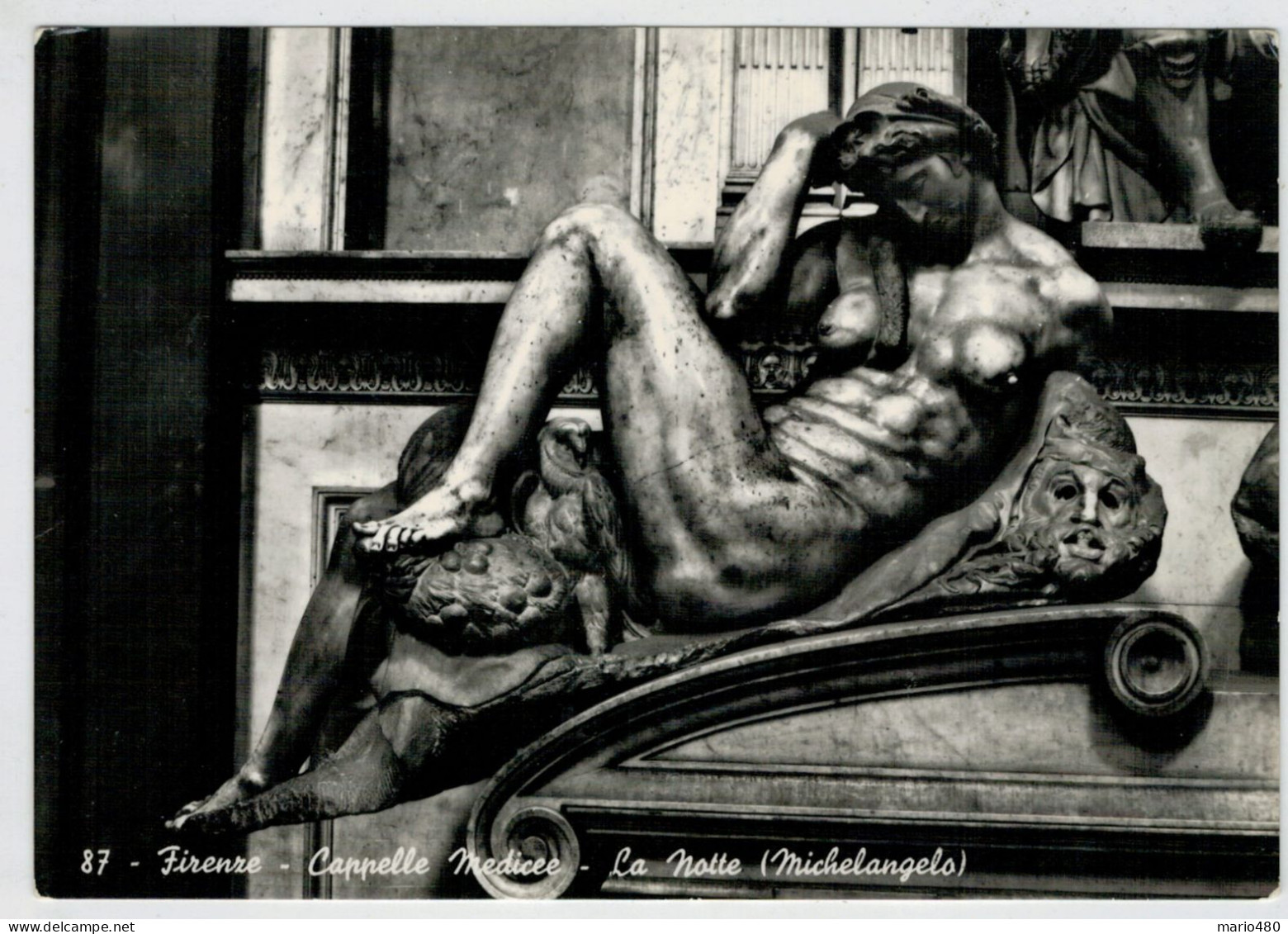 FIRENZE  CAPPELLE  MEDICEE  LA  NOTTE     (MICHELANGELO)     (NUOVA) - Sculptures