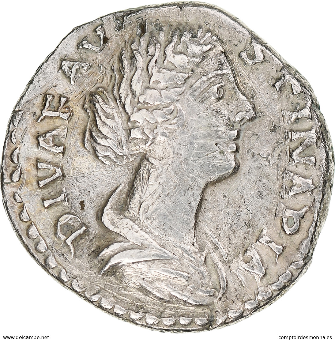 Diva Faustina II, Denier, 176-180, Rome, Argent, TTB, RIC:744 - Les Antonins (96 à 192)