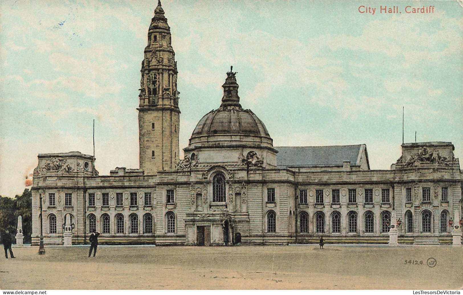 ROYAUME-UNI - City Hall - Cardiff - Vue Générale - Vue Face à L'entrée - Carte Postale Ancienne - Otros & Sin Clasificación