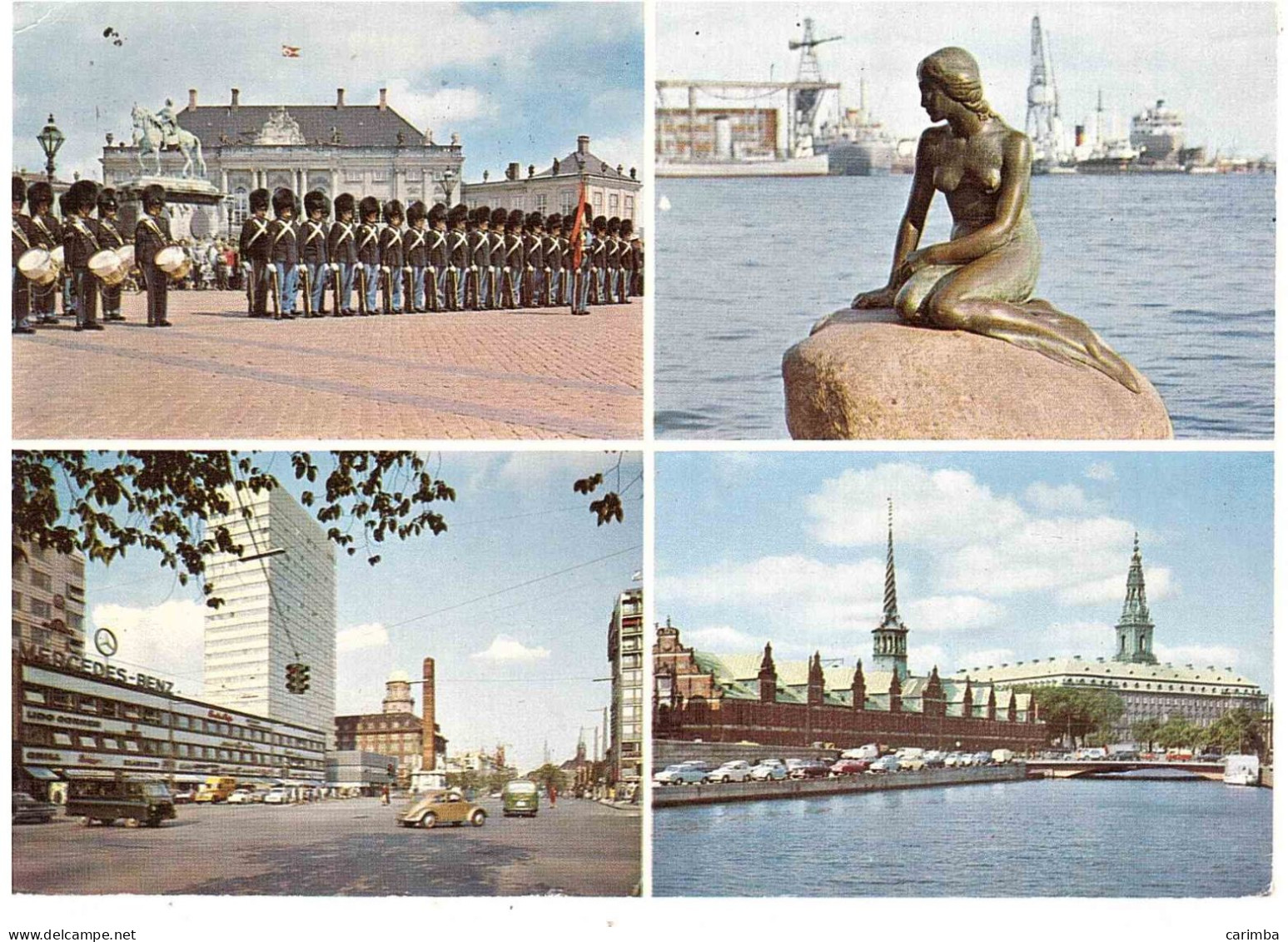 CARTOLINA PER ITALIA COPENHAGEN CON ANNULLO TARGHETTA - Storia Postale