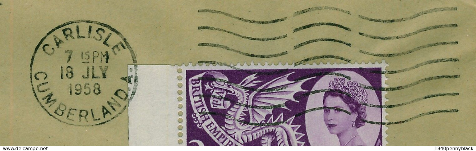 GB QE2 1958 3d Empire Games On Plain First Day Cover SG 567 From Carlisle, Cumberland - 1952-1971 Em. Prédécimales
