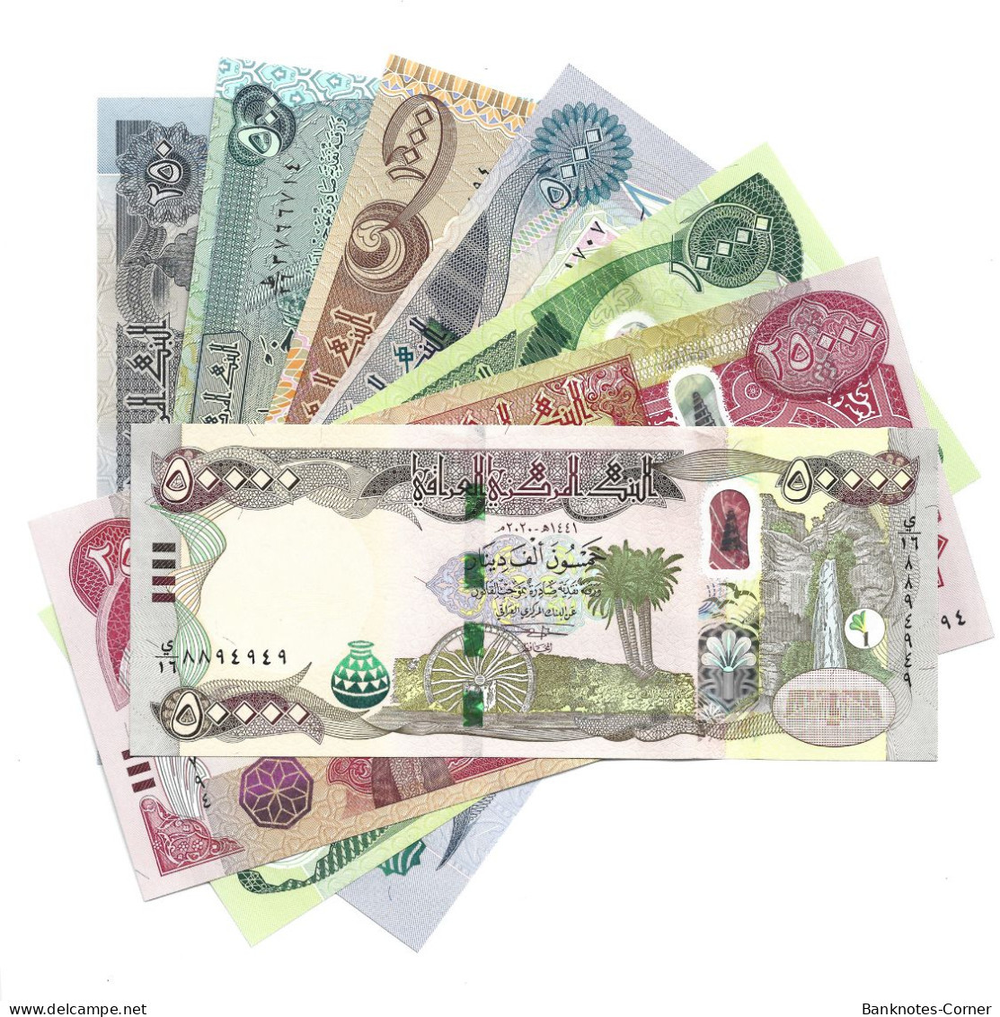 Irak Iraq Dinar Banknotes Complete Set - Iraq