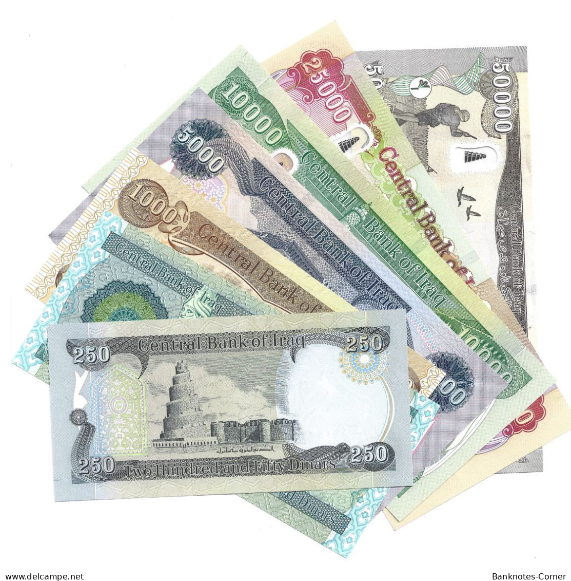 Irak Iraq Dinar Banknotes Complete Set - Irak