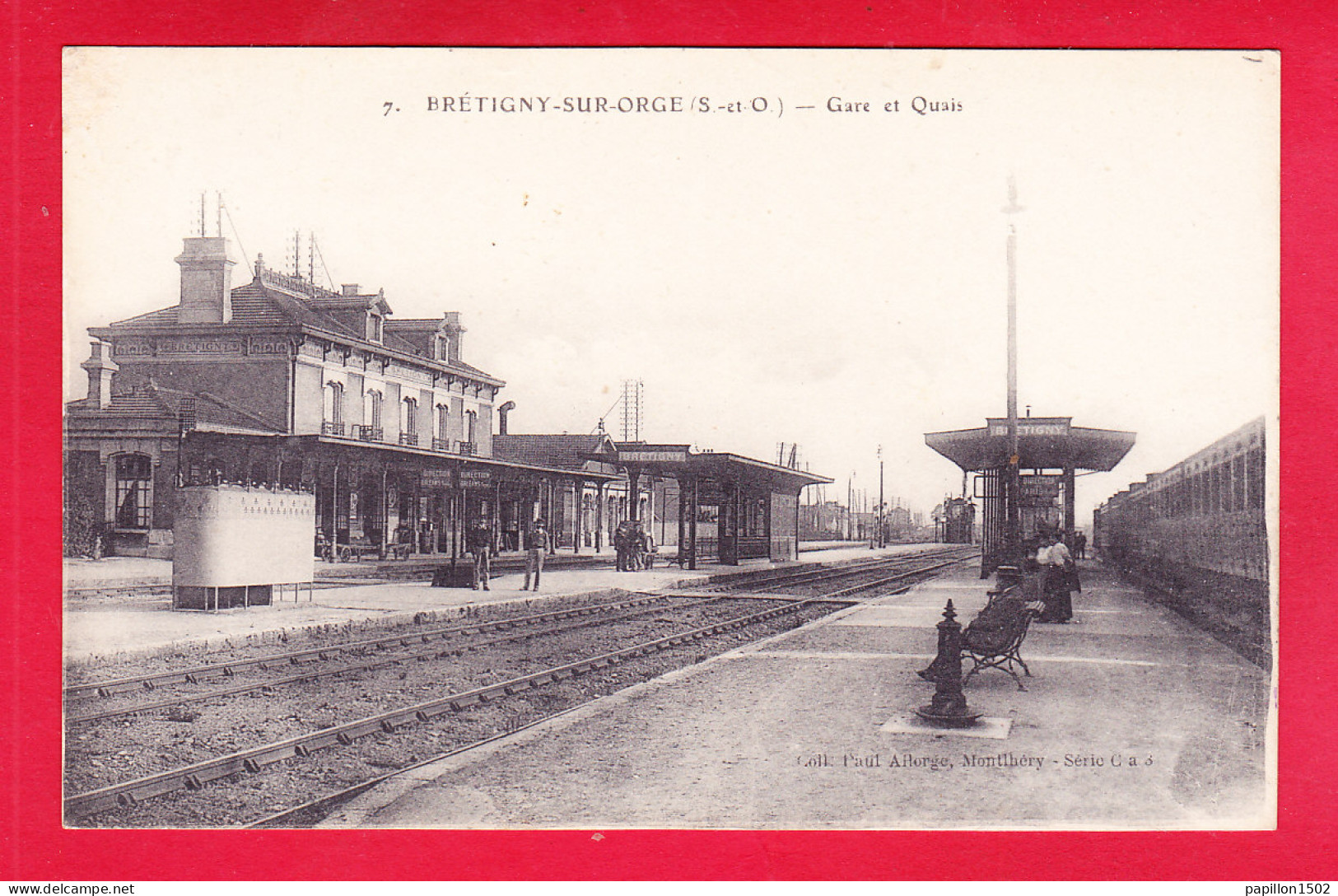 F-91-Bretigny Sur Orge-02A11 La Gare Et Les Quais, Cpa BE - Bretigny Sur Orge