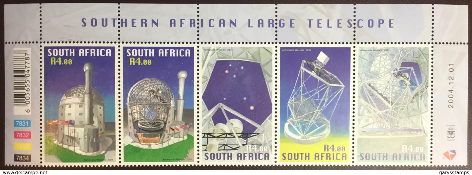 South Africa 2004 Large Telescope MNH - Unused Stamps