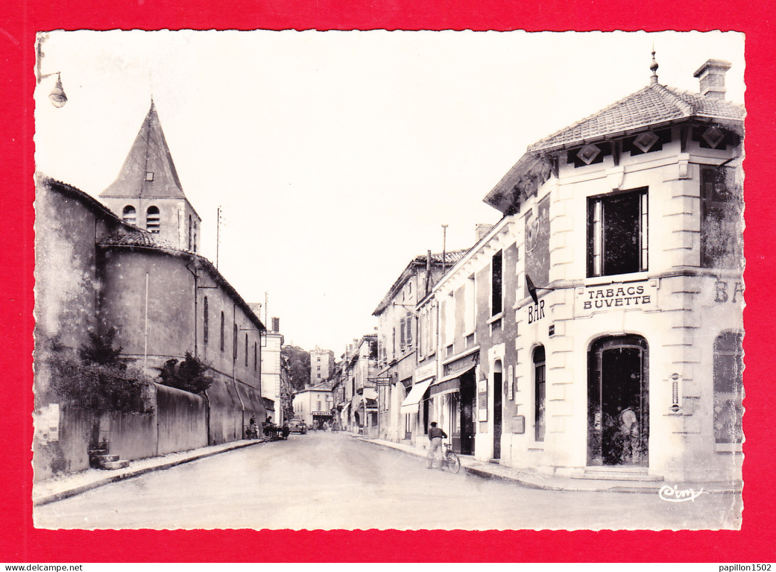 F-17-Montendre-24Ph71  Montendre Les Pins, La Grande Rue, Bar Tabacs Buvette, BE - Montendre