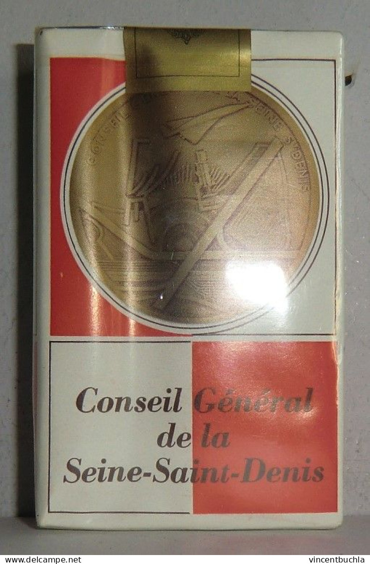 Insolite ! Paquet Cigarette Anciennes Royales Régie Française Des Tabacs Conseil Général De La Seine Saint Denis - Boites à Tabac Vides