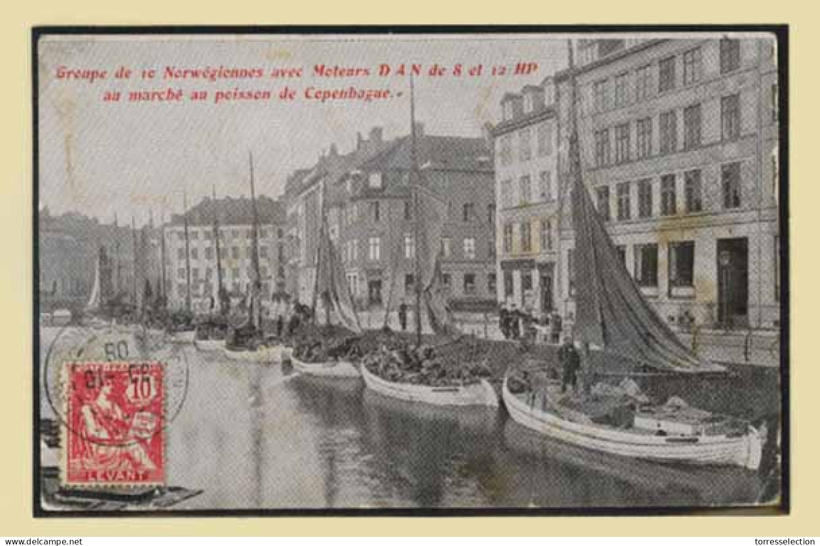 FRENCH LEVANT.  1908(Oct 30th). Postcard Franked On View-side With Levent 1902 10c Rose Carmine Tied By French PO ‘Const - Otros & Sin Clasificación