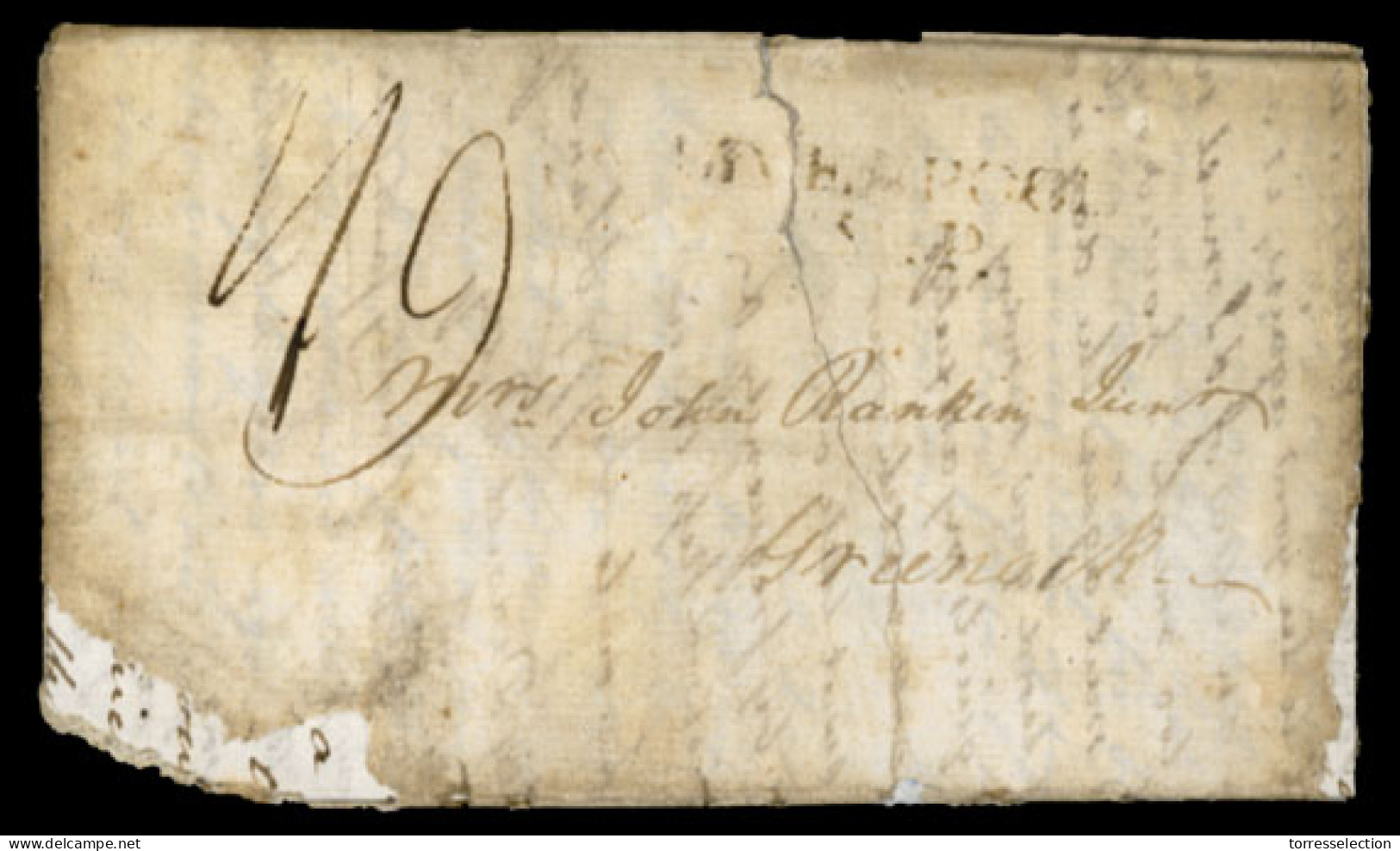 FRENCH COLONIES. MARTINIQUE. 1794 (20/Sept).  St. Pierre Martinique To England.  Very Rare. EL. Mark Liverpool On Front. - Autres & Non Classés