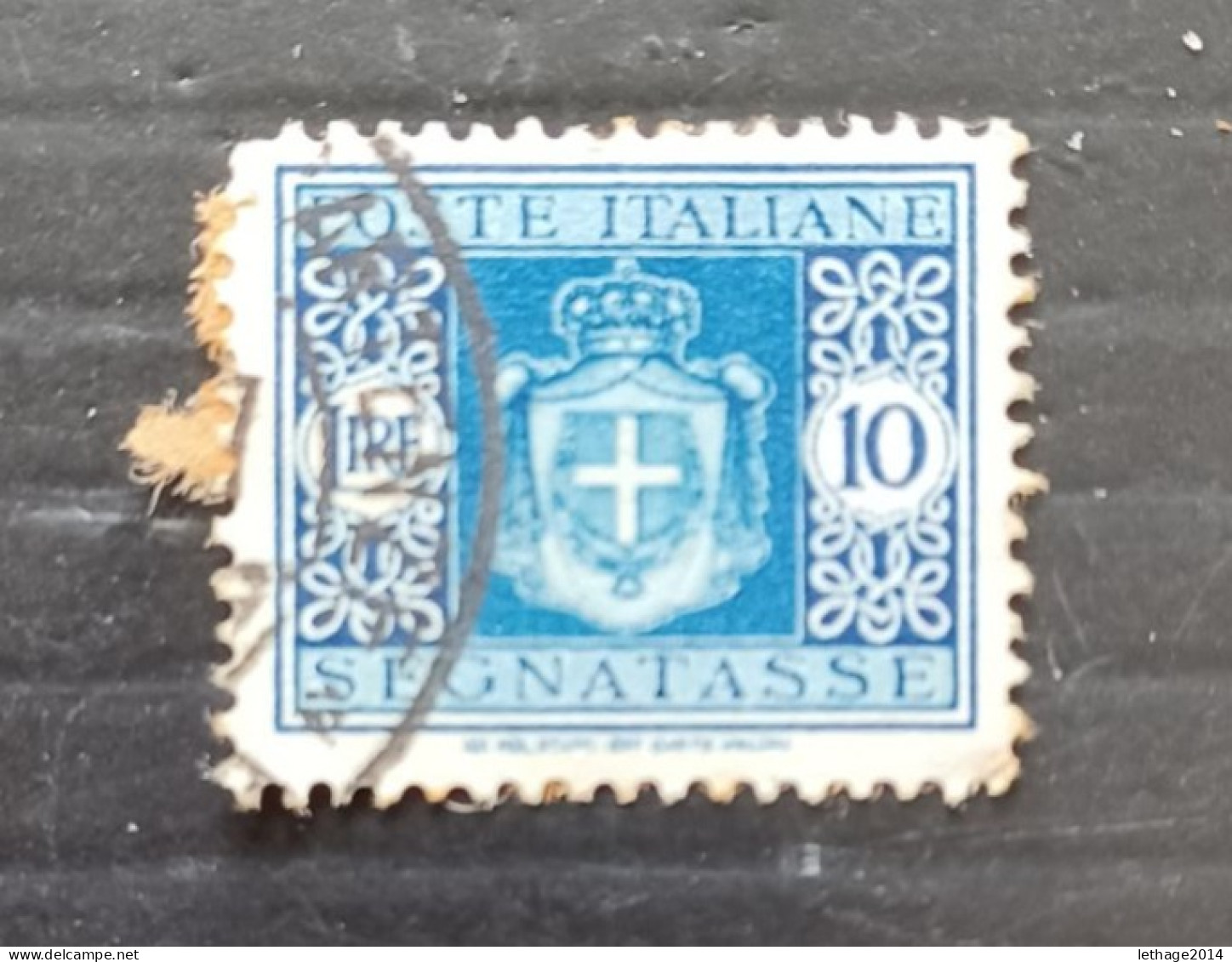 REGNO D ITALIA 1945 SEGNATASSE SASS. N 95 FRAGMANT --- GIULY - Strafport