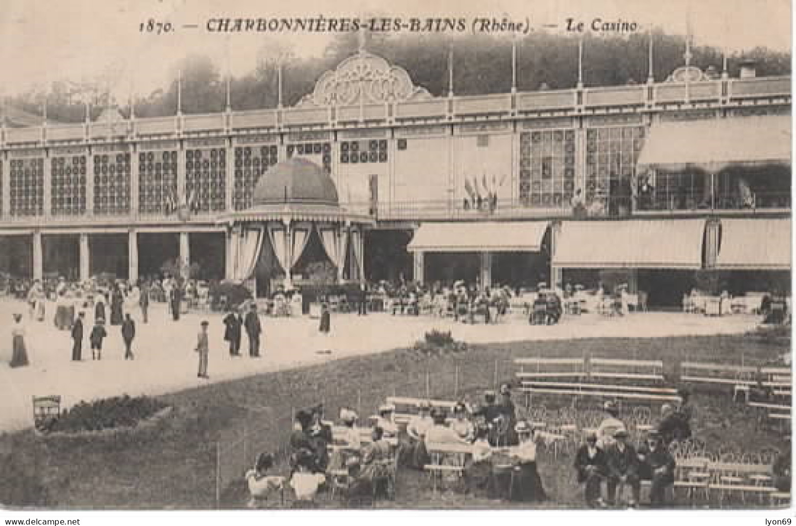 CHARBONNIRES LES BAINS  LE CASINO  1870 - Charbonniere Les Bains